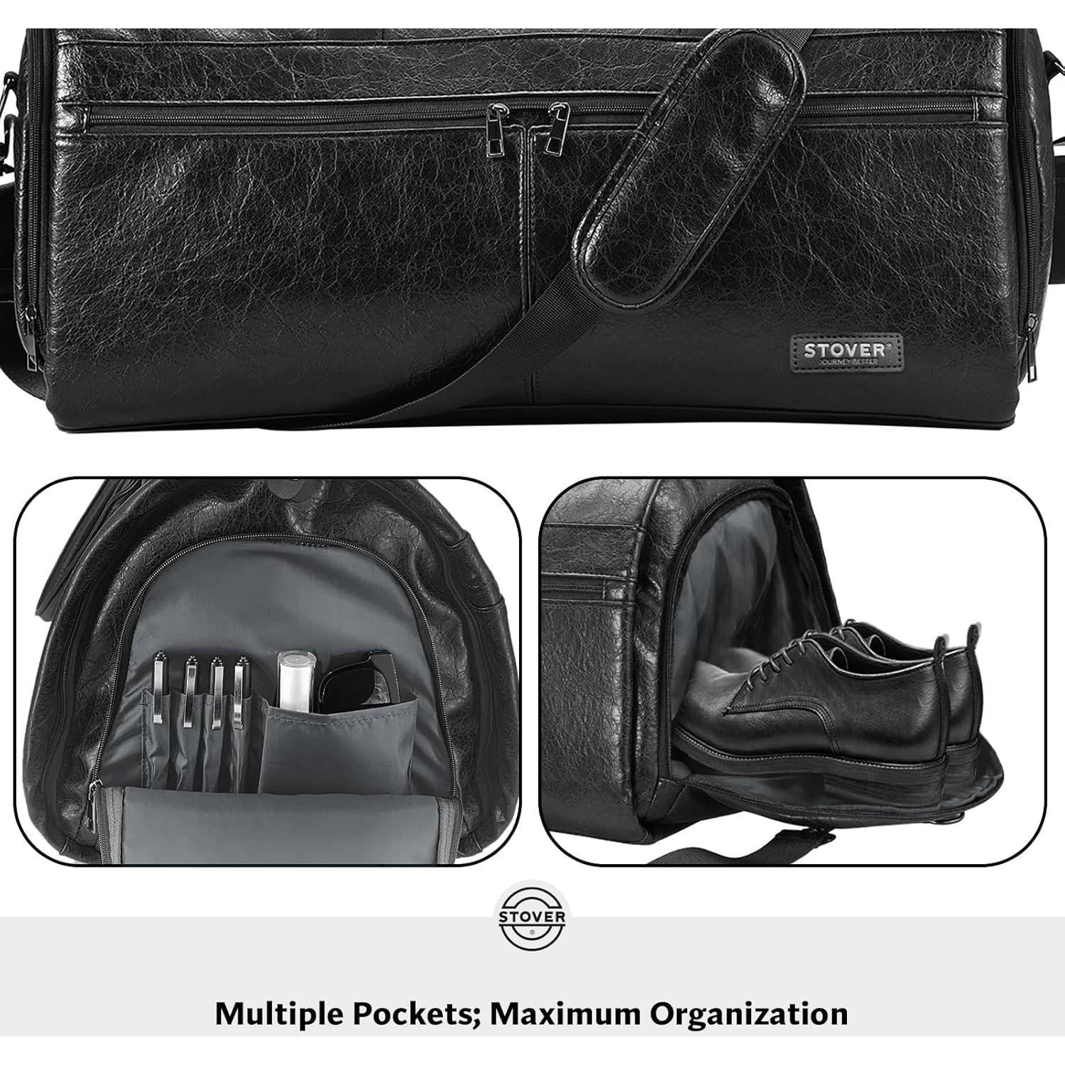 Bolsa de Viaje Duffle STOVER 2-en-1 Grande 57L Negro