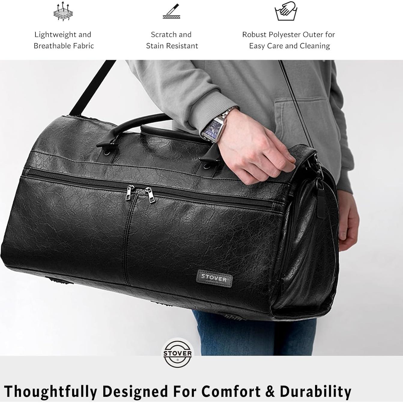 Bolsa de Viaje Duffle STOVER 2-en-1 Grande 57L Negro