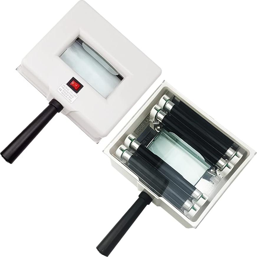 Analizador de Piel Eagou Lámpara de Madera UV 365nm 3x