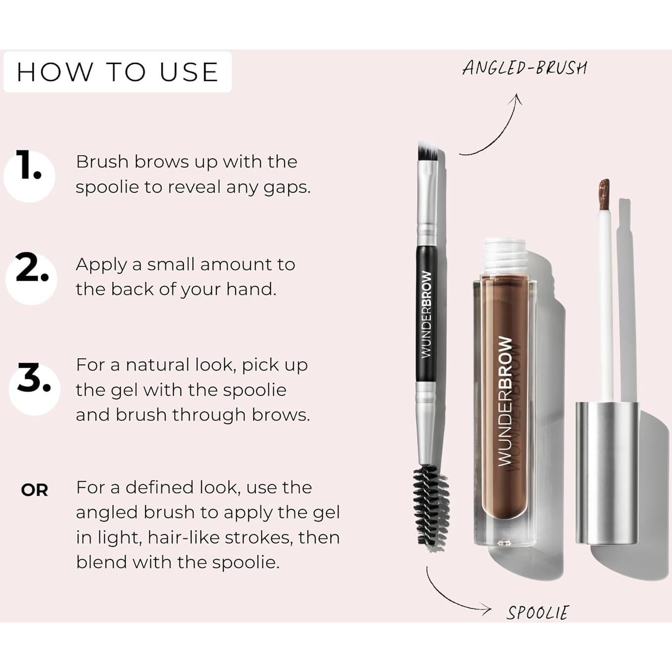 Gel para Cejas WUNDERBROW Castaño Impermeable 40g