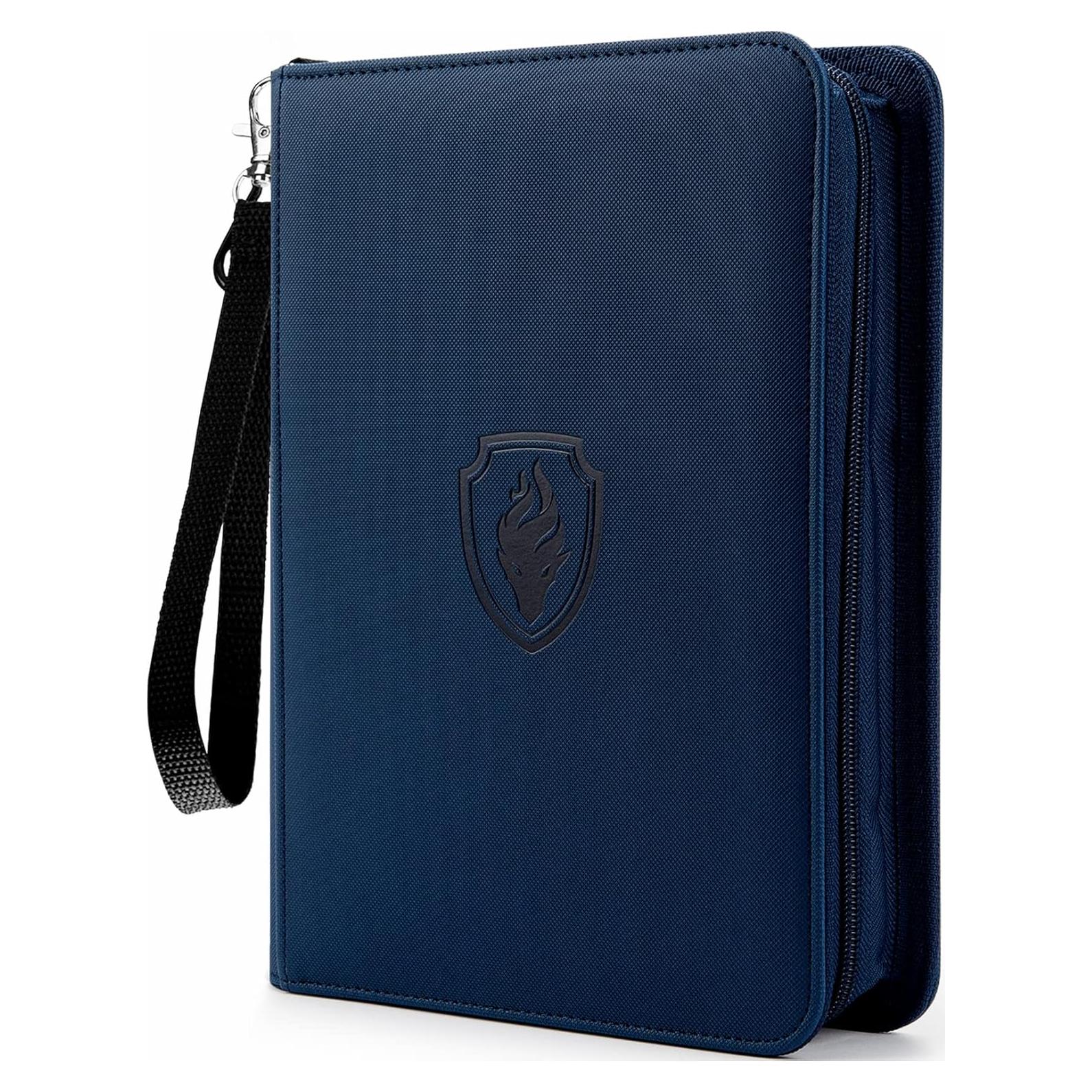 Carpeta de Cartas Fabmaker 320 Cartas Azul Marino