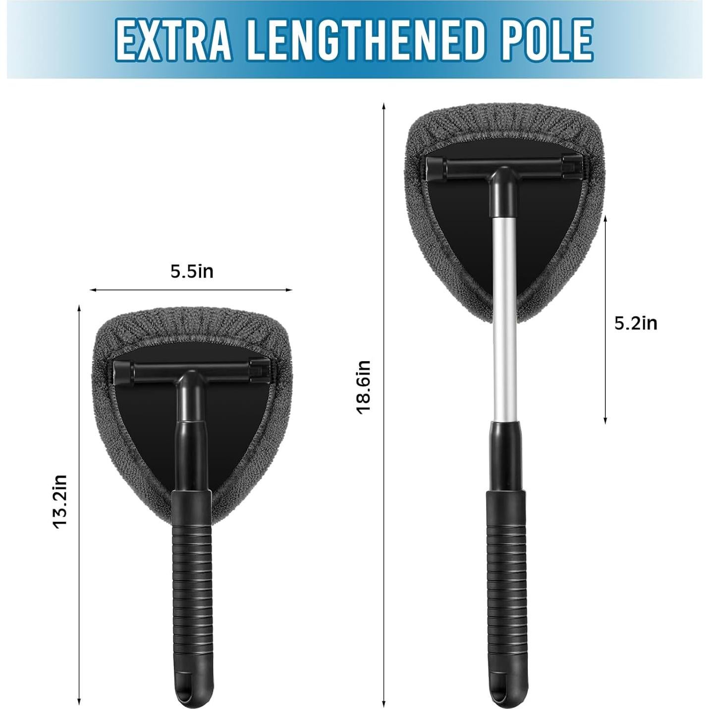 Kit de Limpieza de Parabrisas Baderke 10 Piezas con Mango Extensible