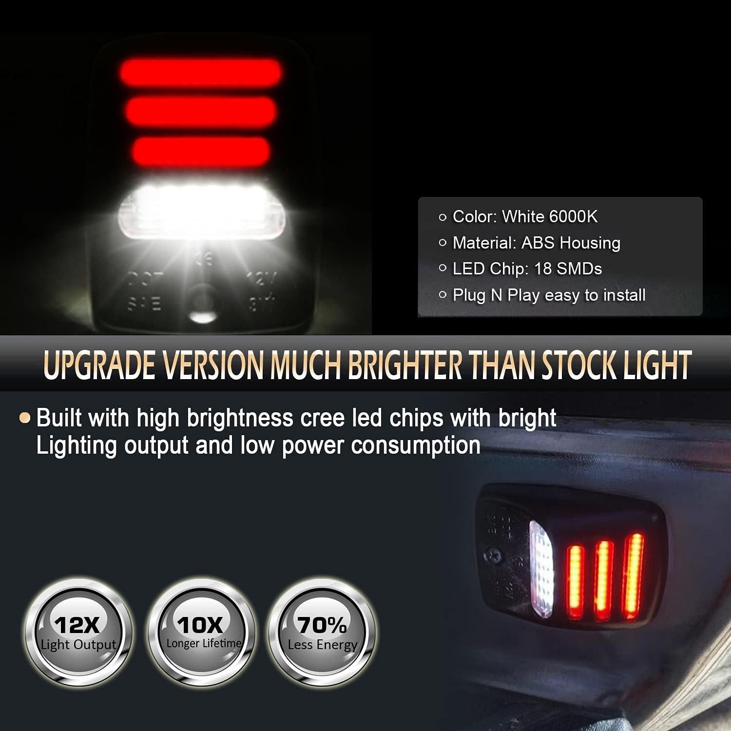 Luces de Matrícula LED D-Lumina 6000K para Tacoma y Tundra