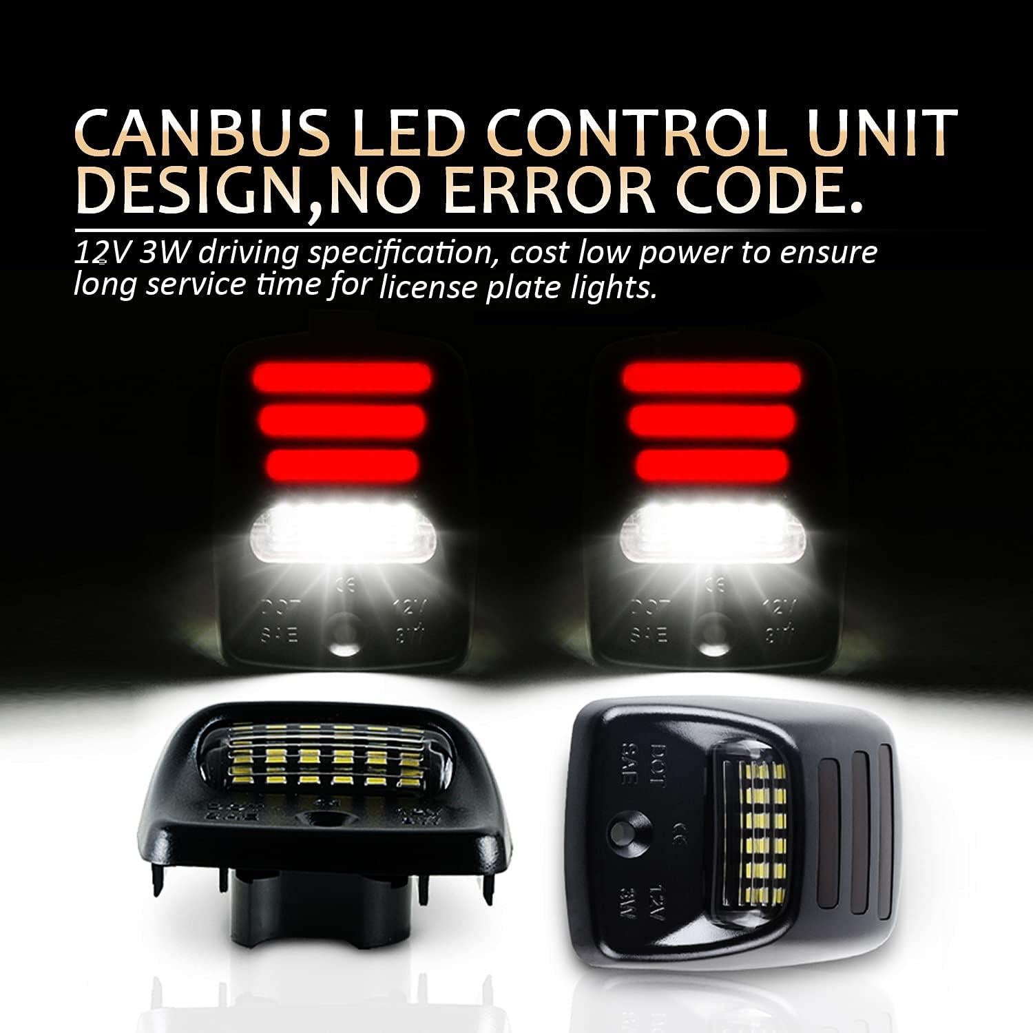 Luces de Matrícula LED D-Lumina 6000K para Tacoma y Tundra