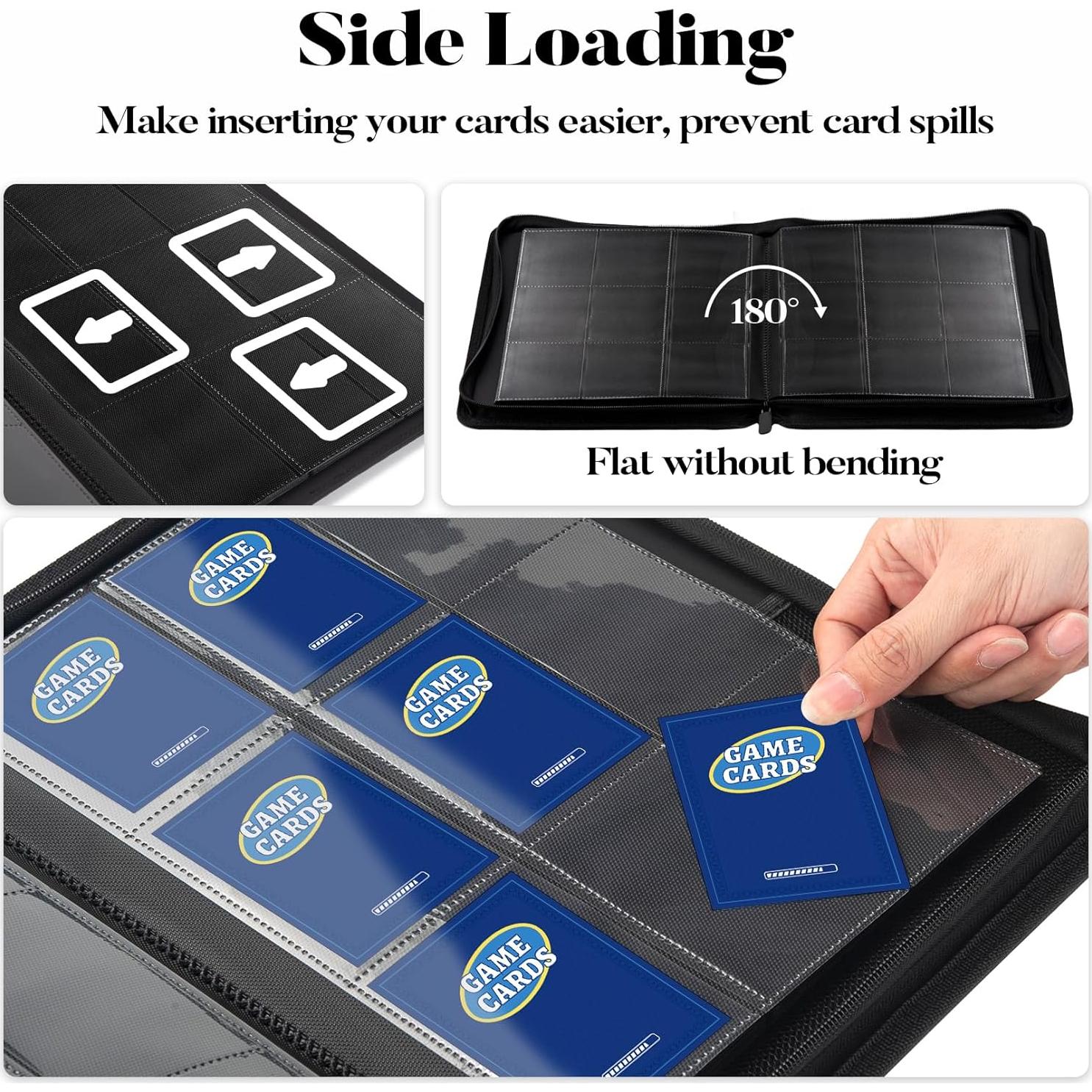 Carpeta de Tarjetas Fabmaker 9 Bolsillos Turquesa 360 Capacidad