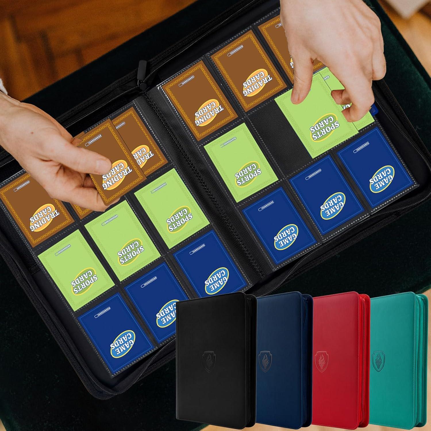 Carpeta de Tarjetas Fabmaker 9 Bolsillos Negra 360 Capacidad