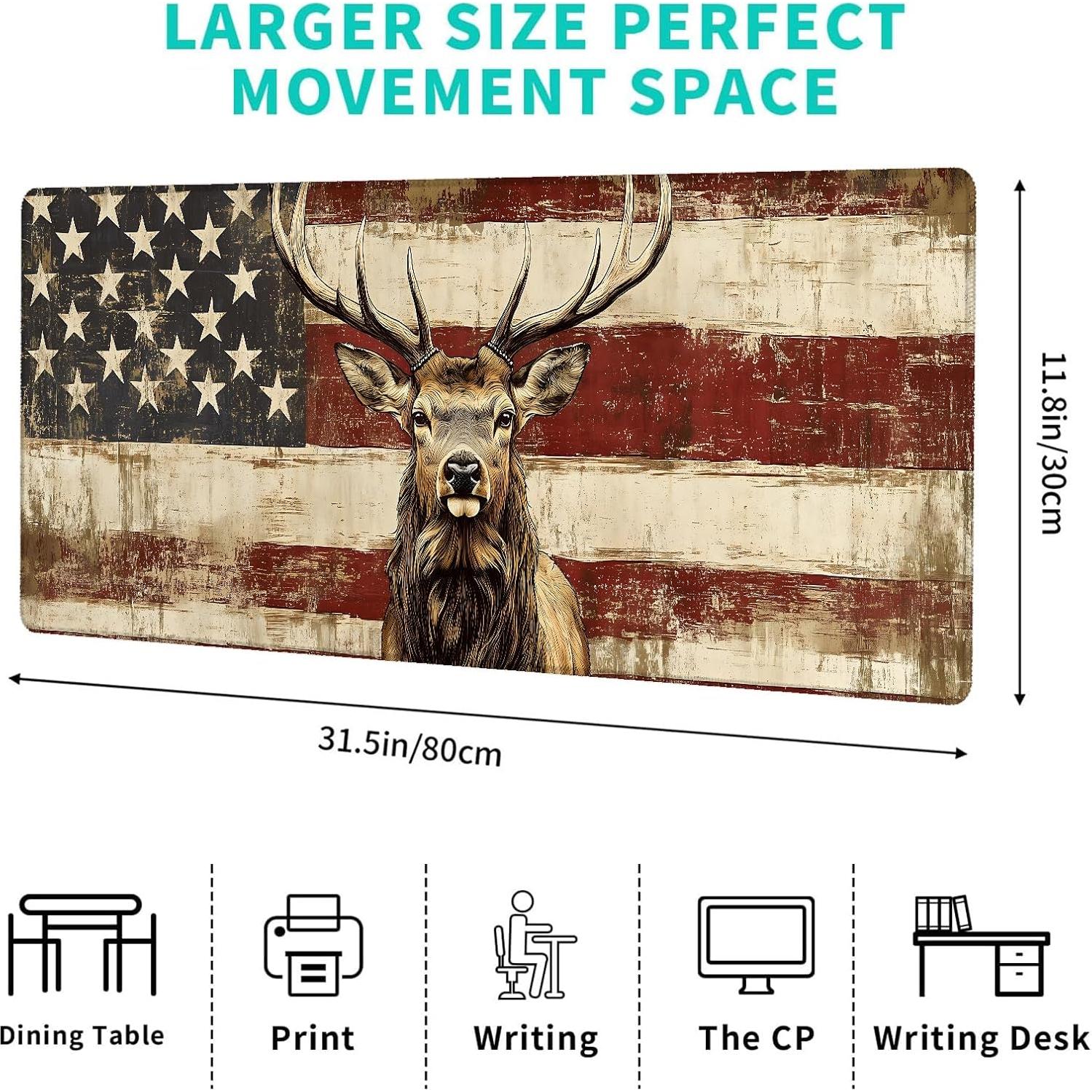 Alfombrilla de Ratón Antideslizante AINORI 80x30cm Ciervo