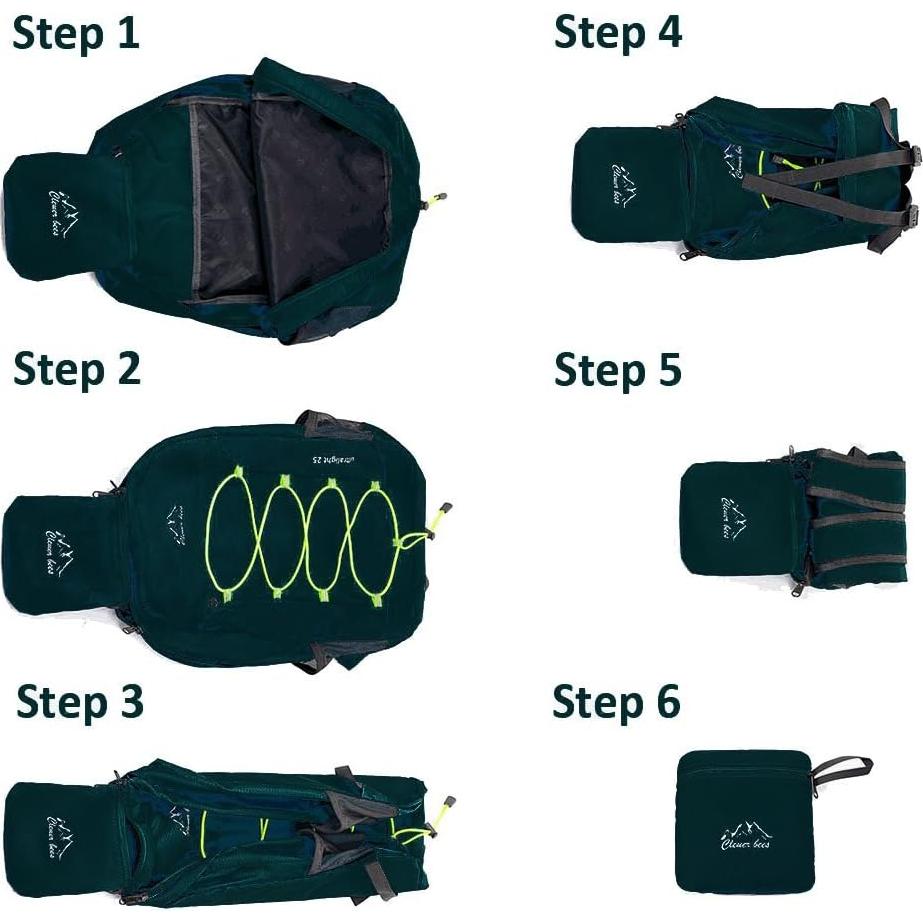 Mochila de Senderismo Compacta CLEVER BEES 25L Resistente al Agua