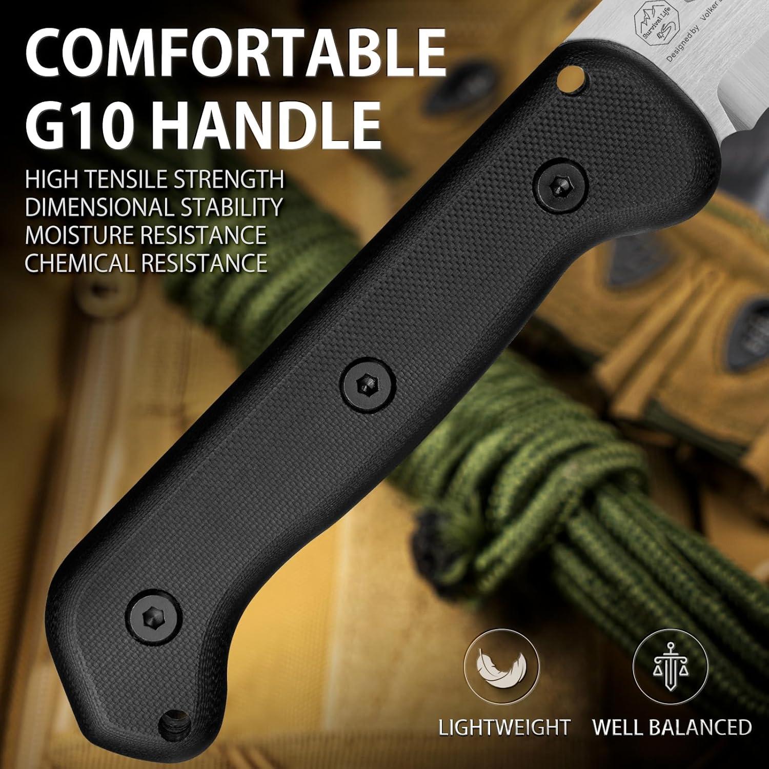 Cuchillo de Supervivencia NedFoss SEALION 11.48 cm Acero D2