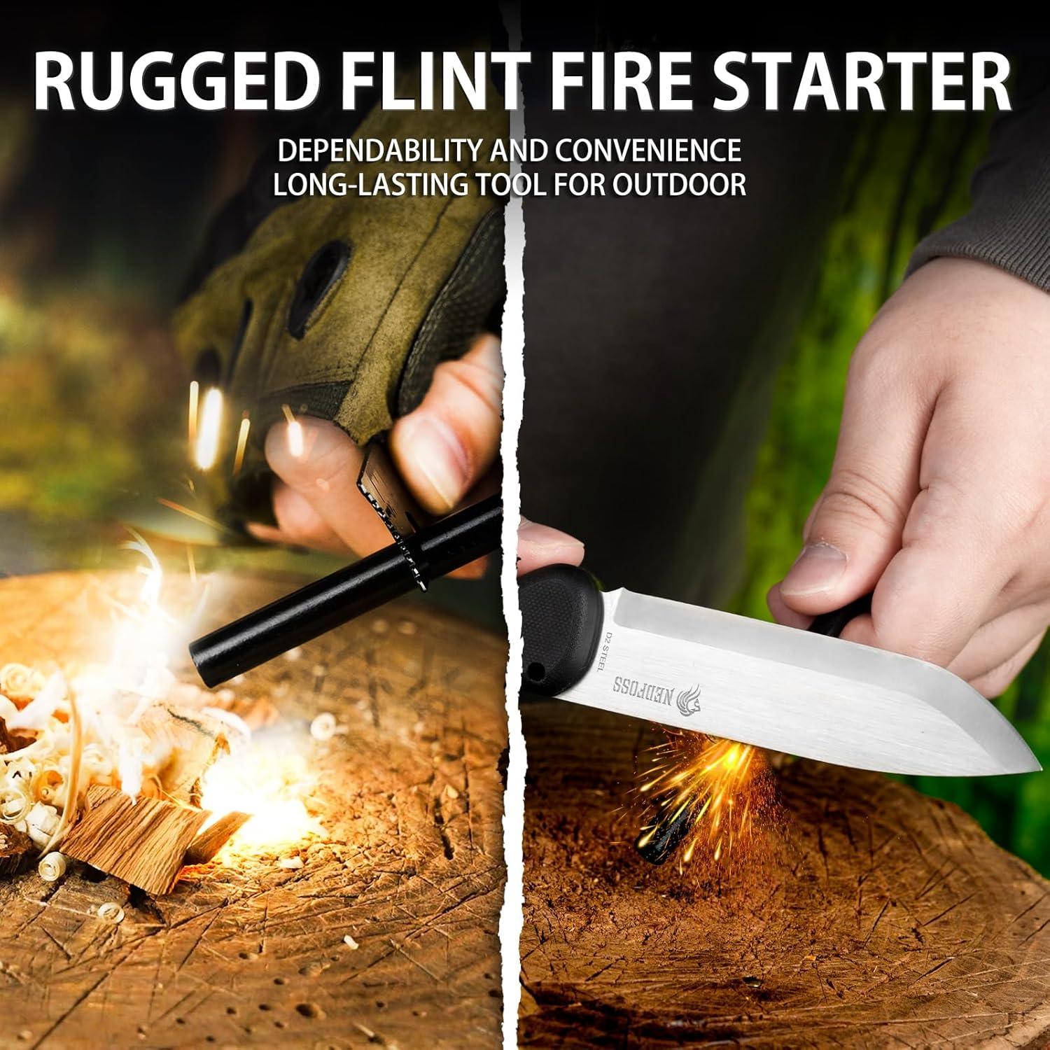 Cuchillo de Supervivencia NedFoss SEALION 11.48 cm Acero D2