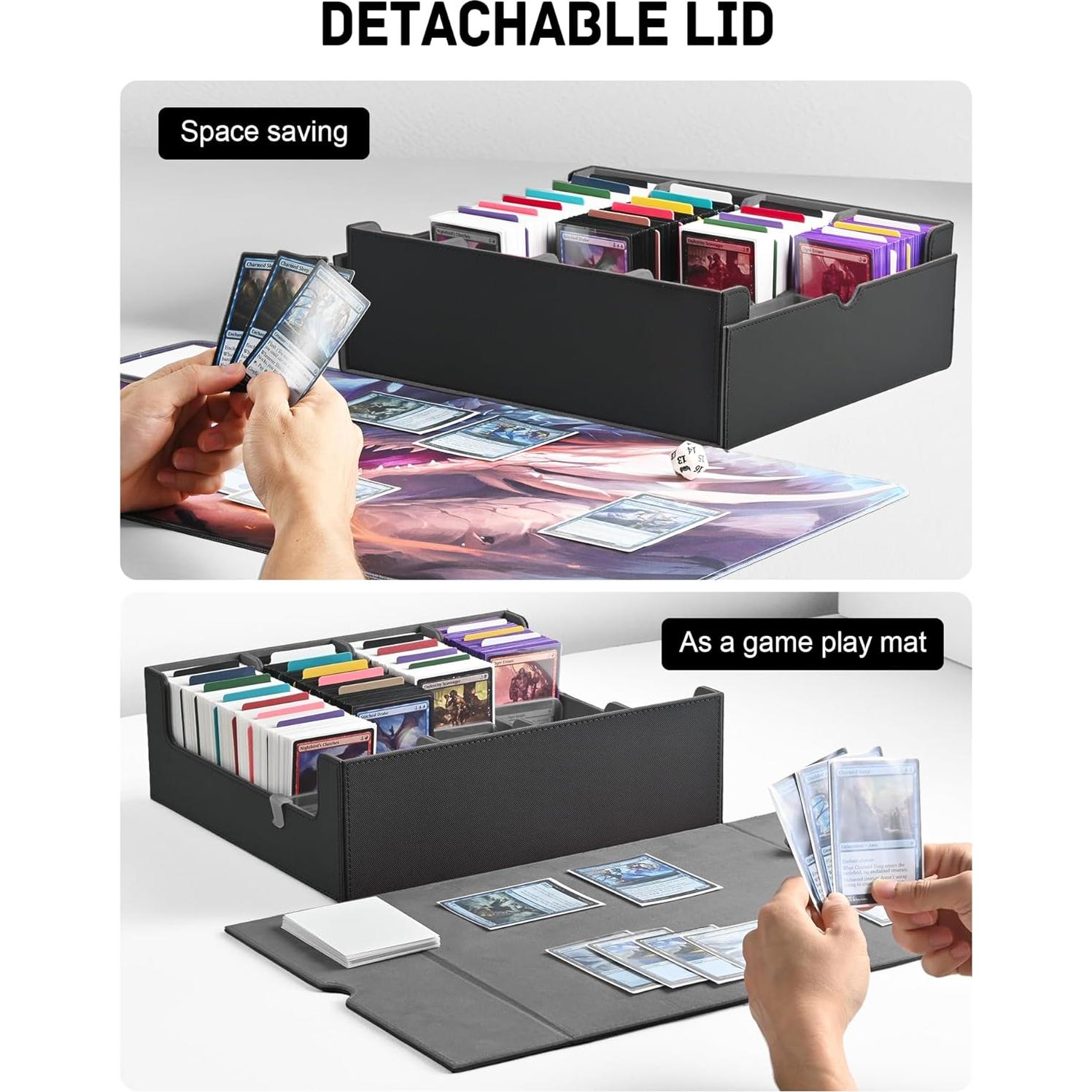 Caja de Almacenamiento de Cartas ZLCA 3000+ Cartas Negra