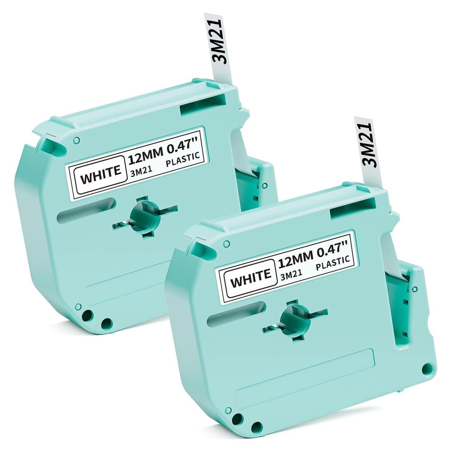 Cinta de Etiqueta Vixic M-K231 Compatible 12mm 2 Unidades