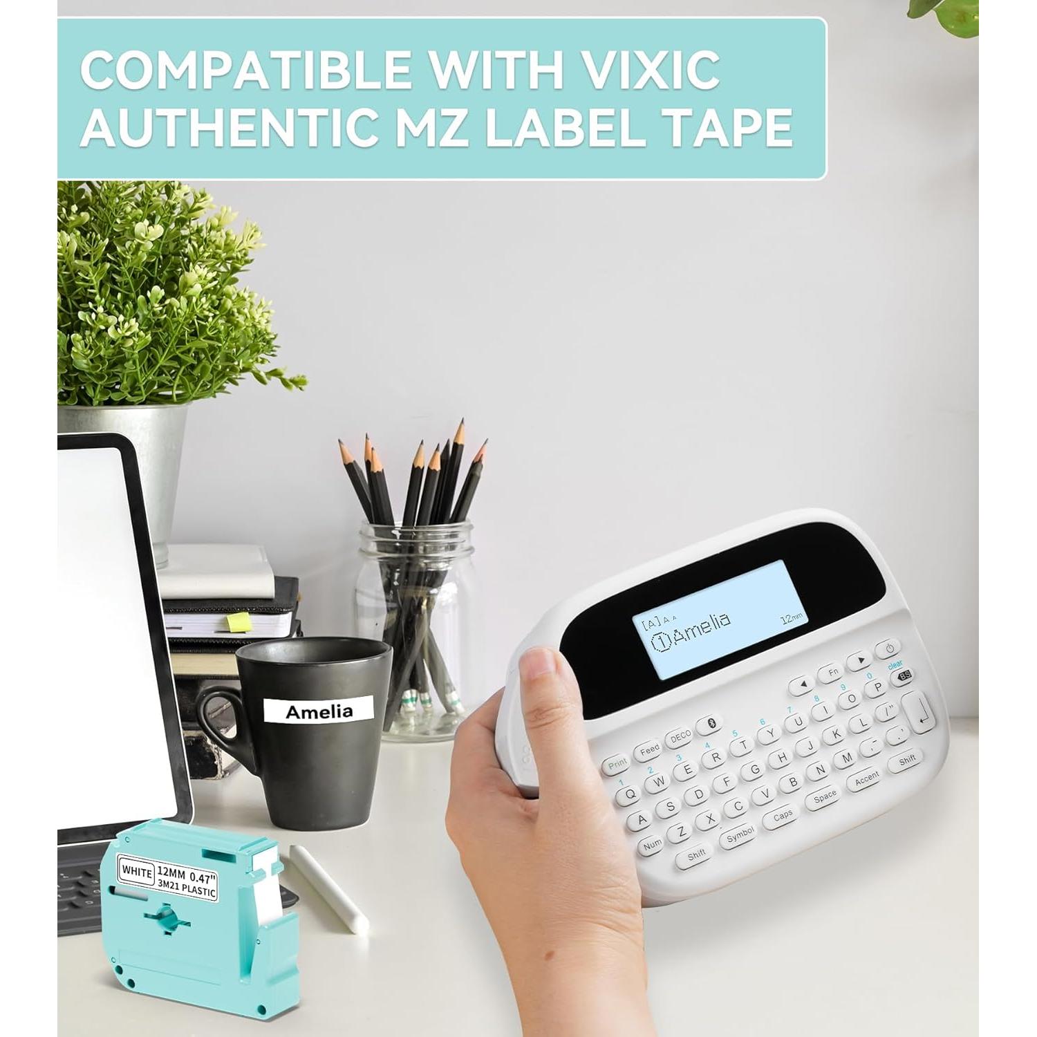 Cinta de Etiqueta Vixic M-K231 Compatible 12mm 2 Unidades