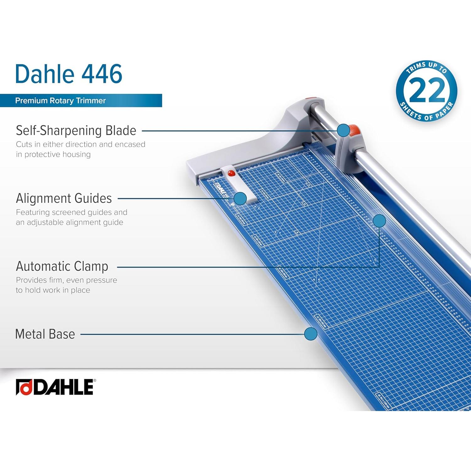 Cortadora de Papel Dahle 446, 91.44 cm, Autocortante, 22 Hojas