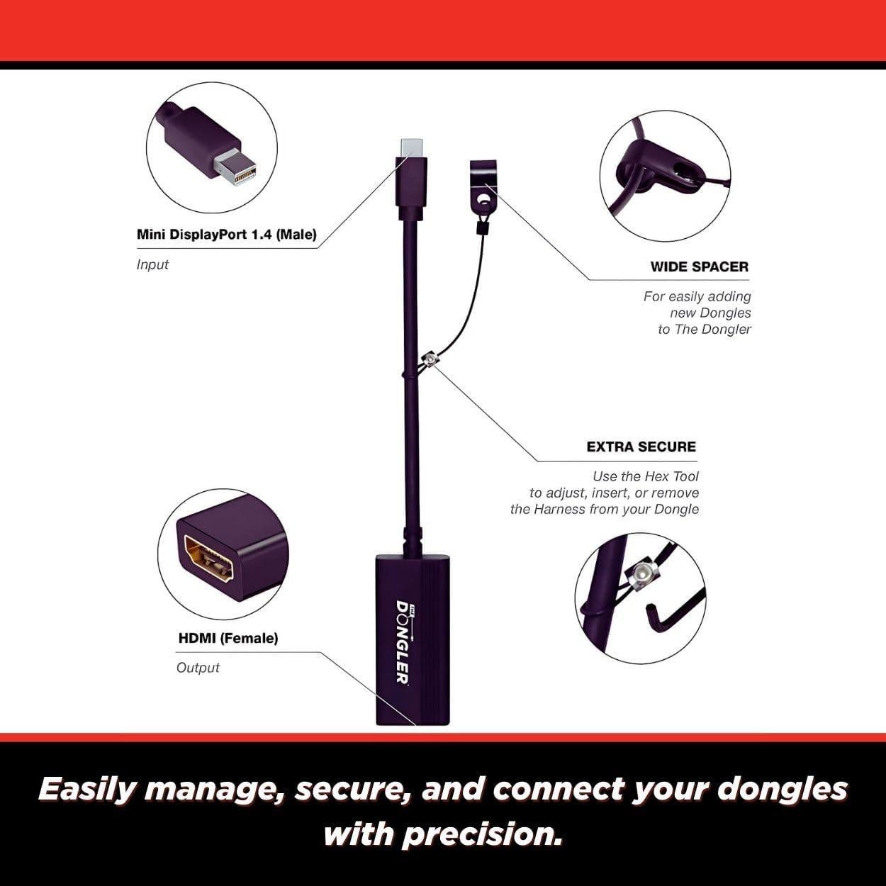 Adaptador Mini-DisplayPort 1.4 SimplyAV DO-D002 4K HDR