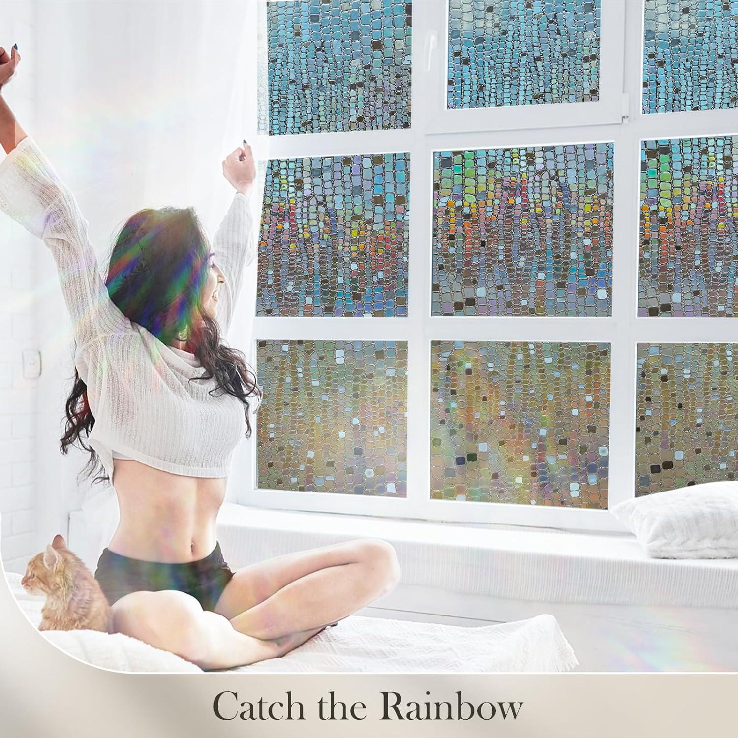 Película de Privacidad para Ventanas ALIUNI 44.5x200cm Vinilo