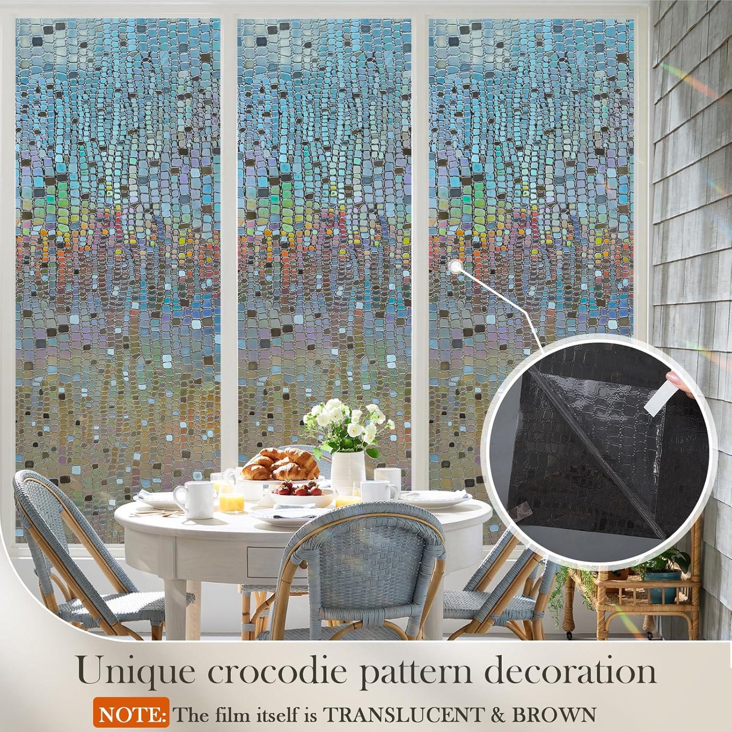 Película de Privacidad para Ventanas ALIUNI 44.5x200cm Vinilo