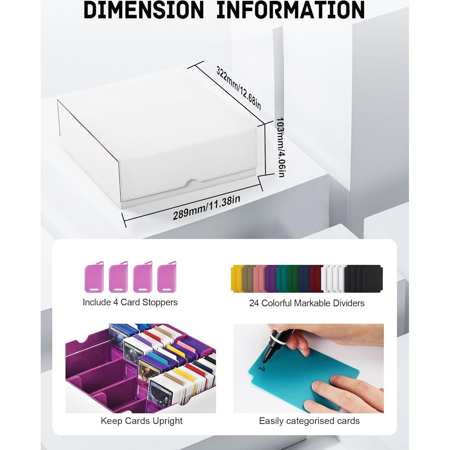 Caja de Almacenamiento ZLCA para 3000+ Cartas TCG