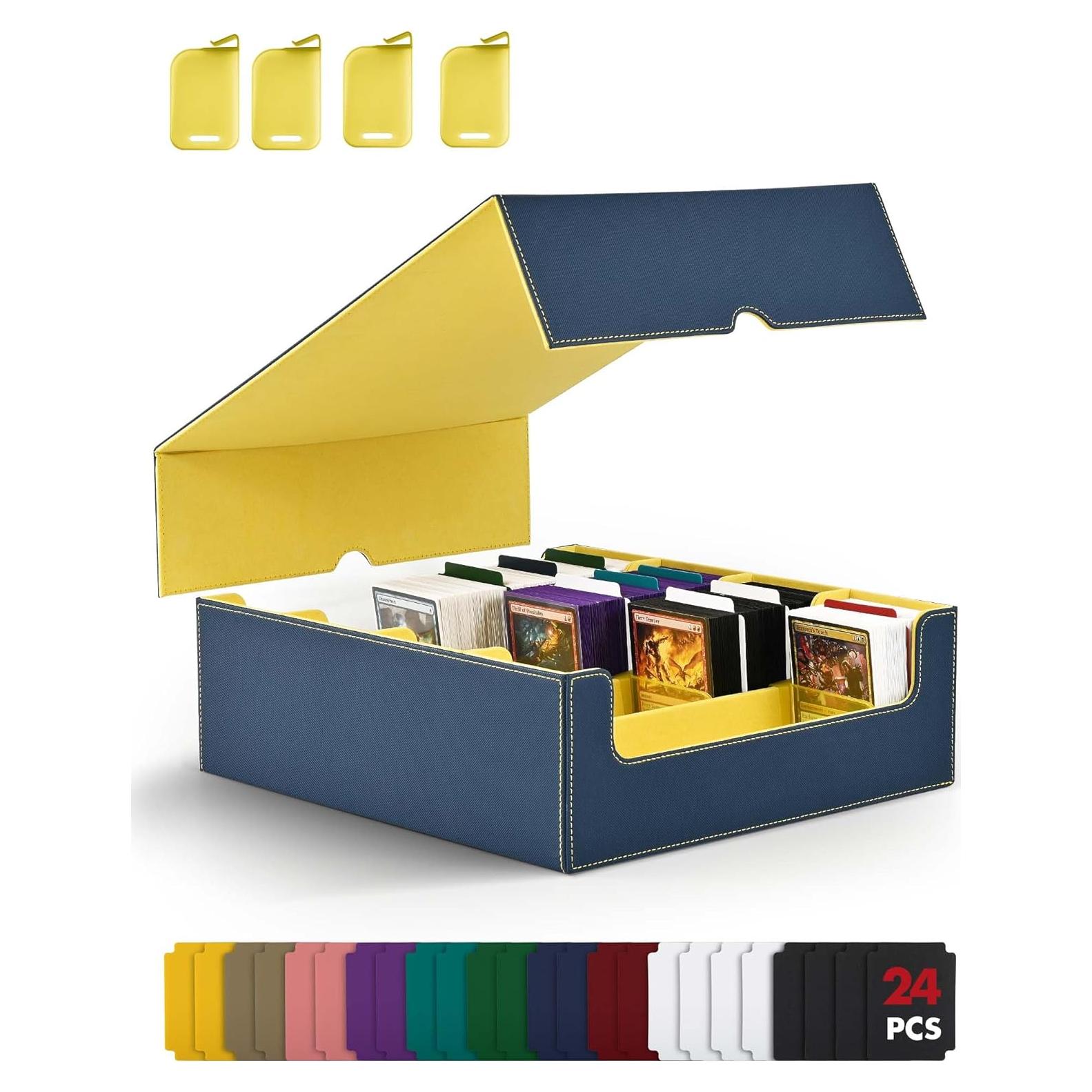 Caja de Almacenamiento de Cartas ZLCA 3000+ Cartas Azul Amarillo