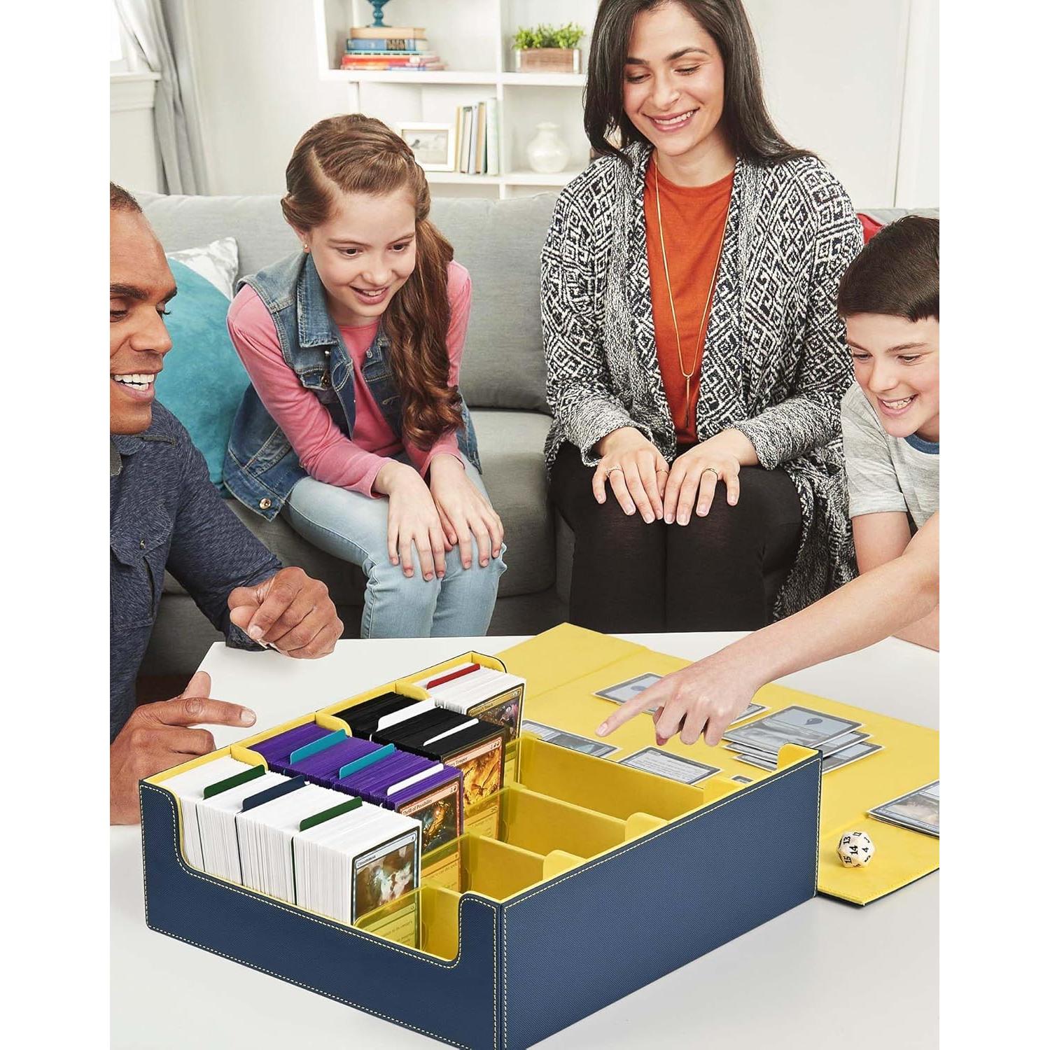 Caja de Almacenamiento de Cartas ZLCA 3000+ Cartas Azul Amarillo