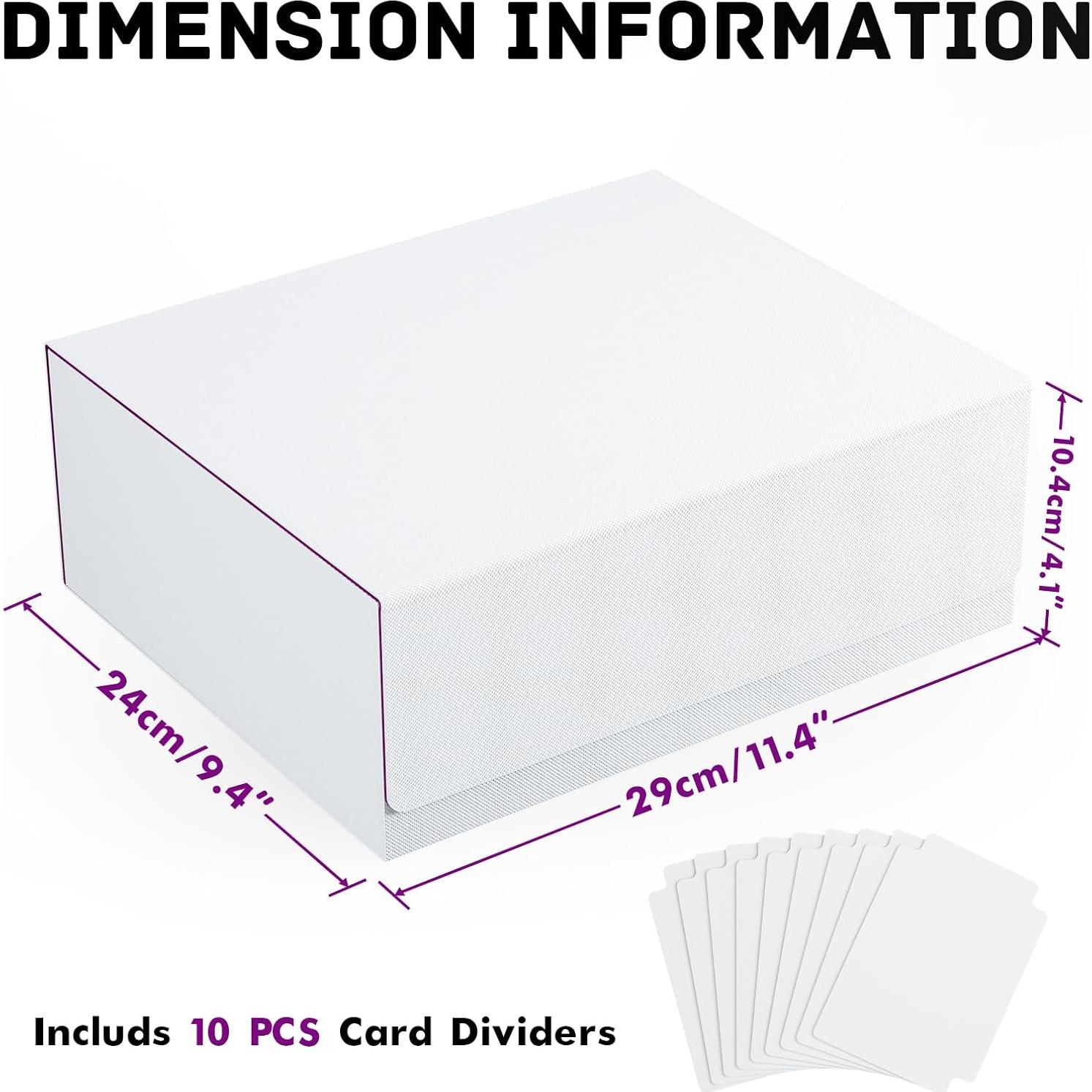 Caja de Almacenamiento de Cartas ZLCA Triple 1800+ Cartas
