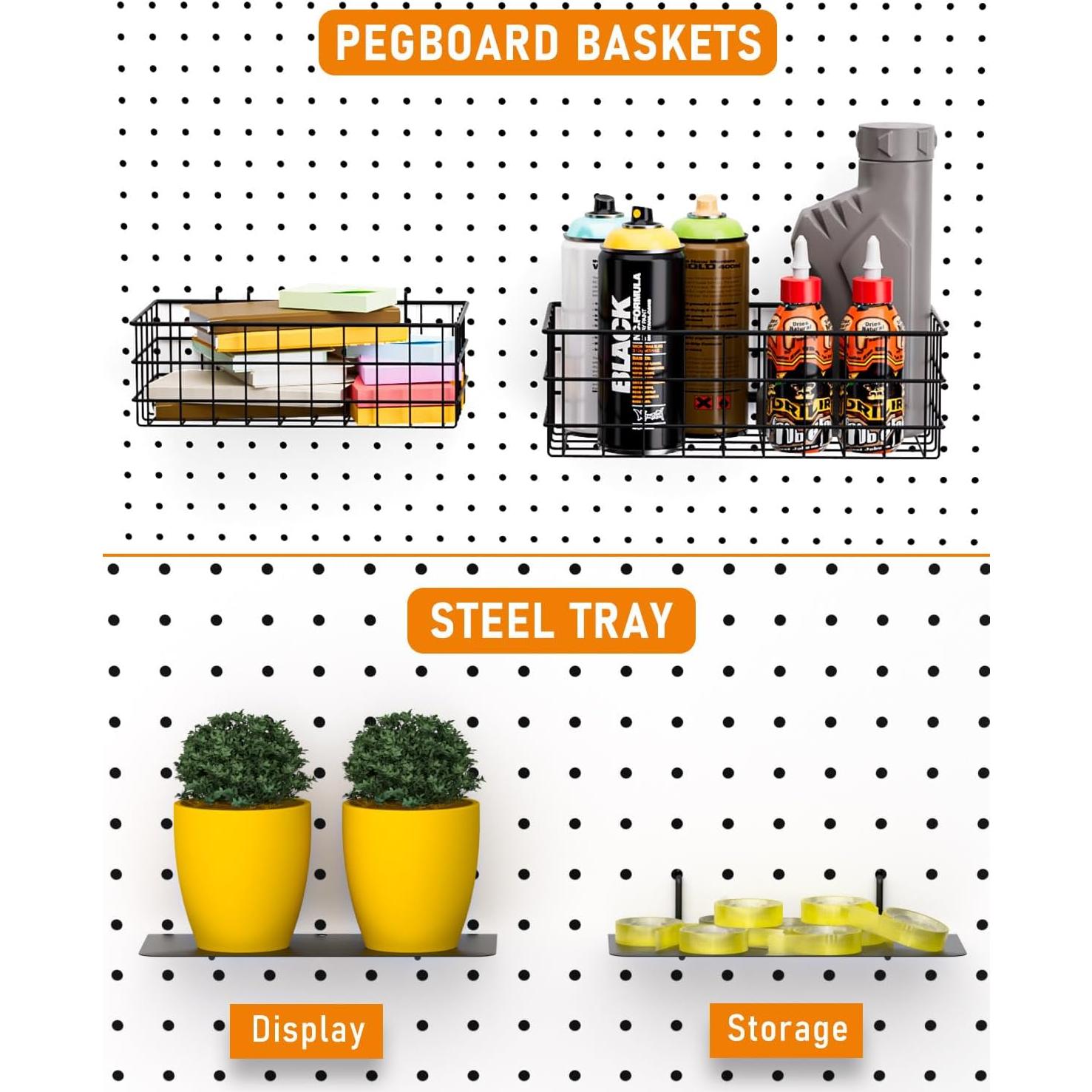 Kit de Accesorios para Tablero de Clavos INCLY 30PCS Organizador