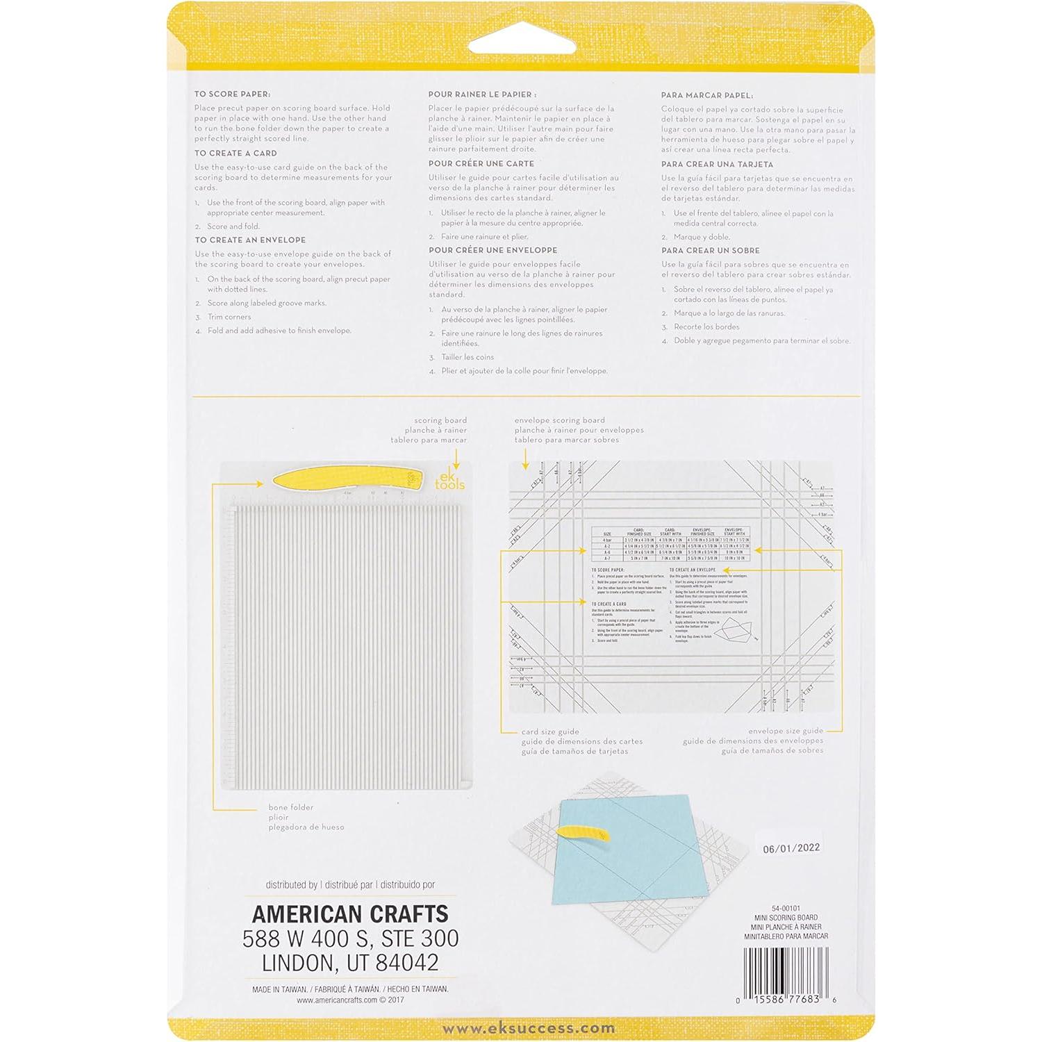 Tablero de Puntuación Mini EK Tools 24.77cm x 19.05cm con Carpeta
