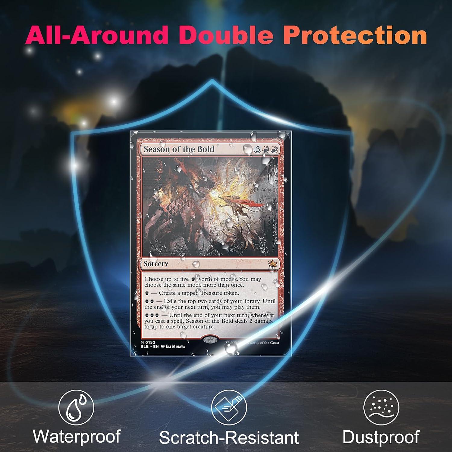 600 Fundas de Cartas Transparentes Proijeut 64x89mm 60 Micrones