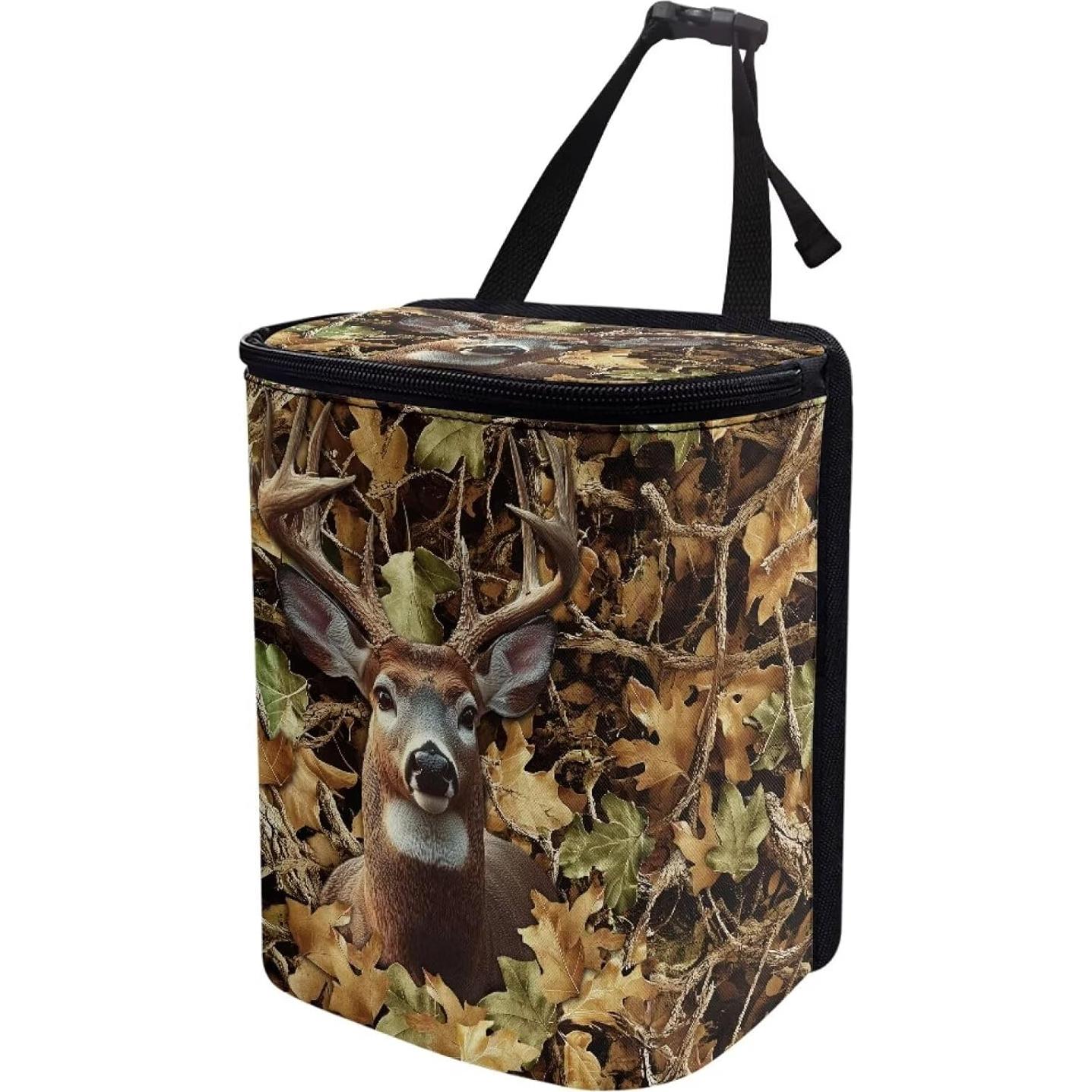 Cubo de Basura para Coche Talayituse 17x22x12cm Diseño Caza