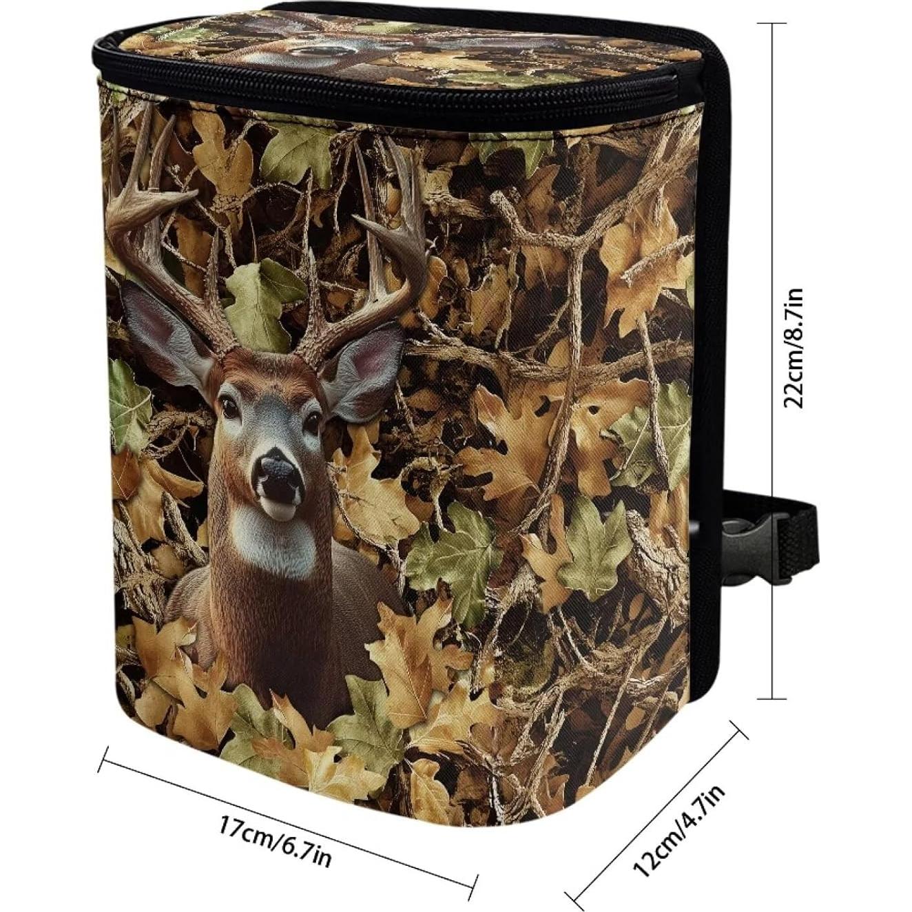 Cubo de Basura para Coche Talayituse 17x22x12cm Diseño Caza
