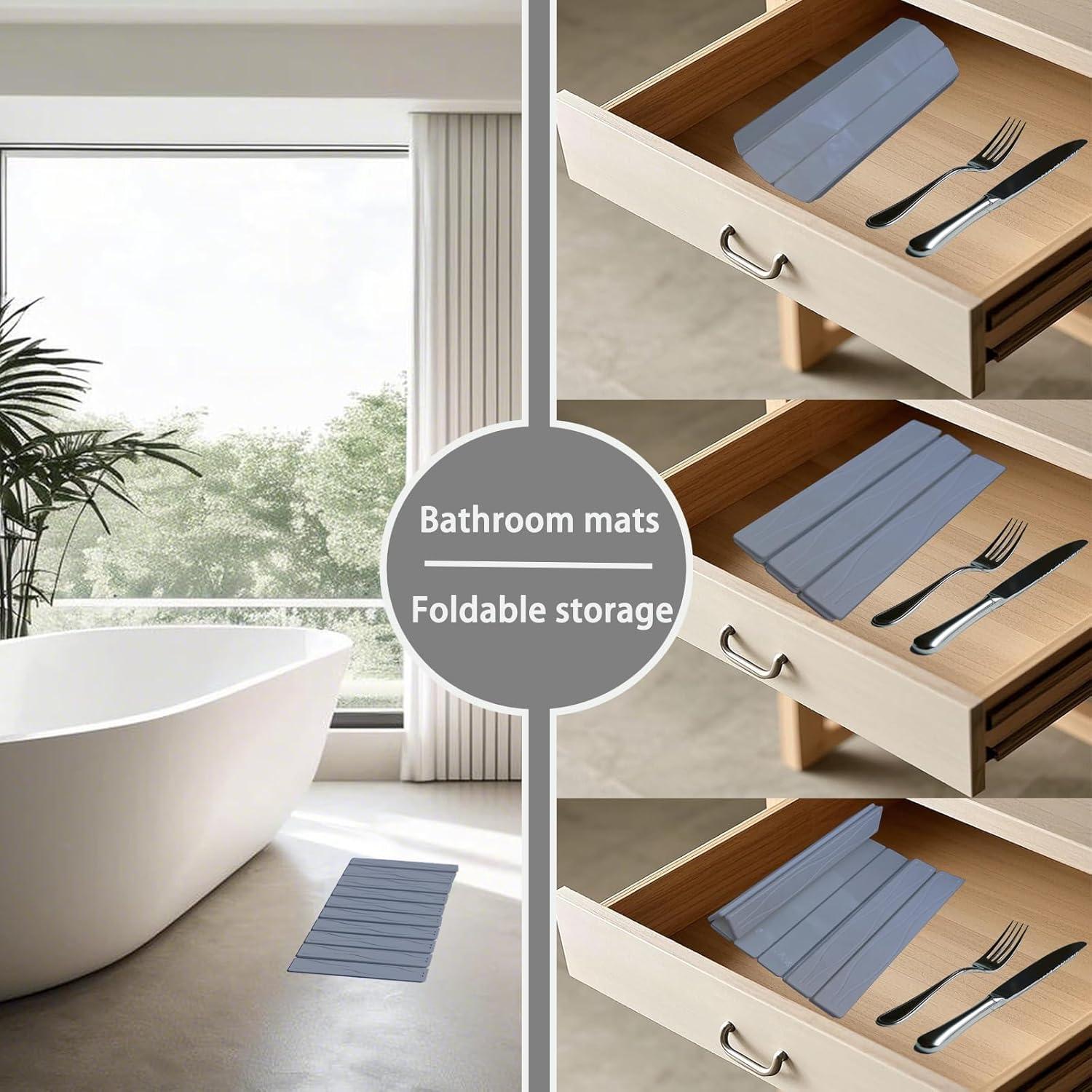 Alfombrilla de Secado de Cocina QualsValor 60x39 cm Gris