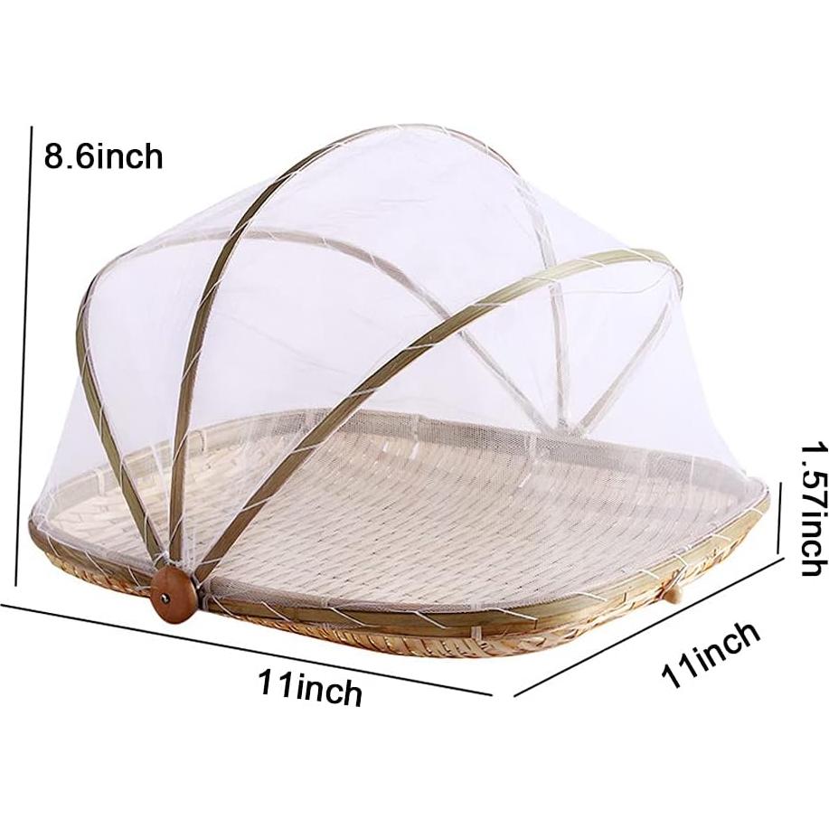 Cesta de Almacenamiento de Alimentos mwellewm Cuadrada 28x28cm