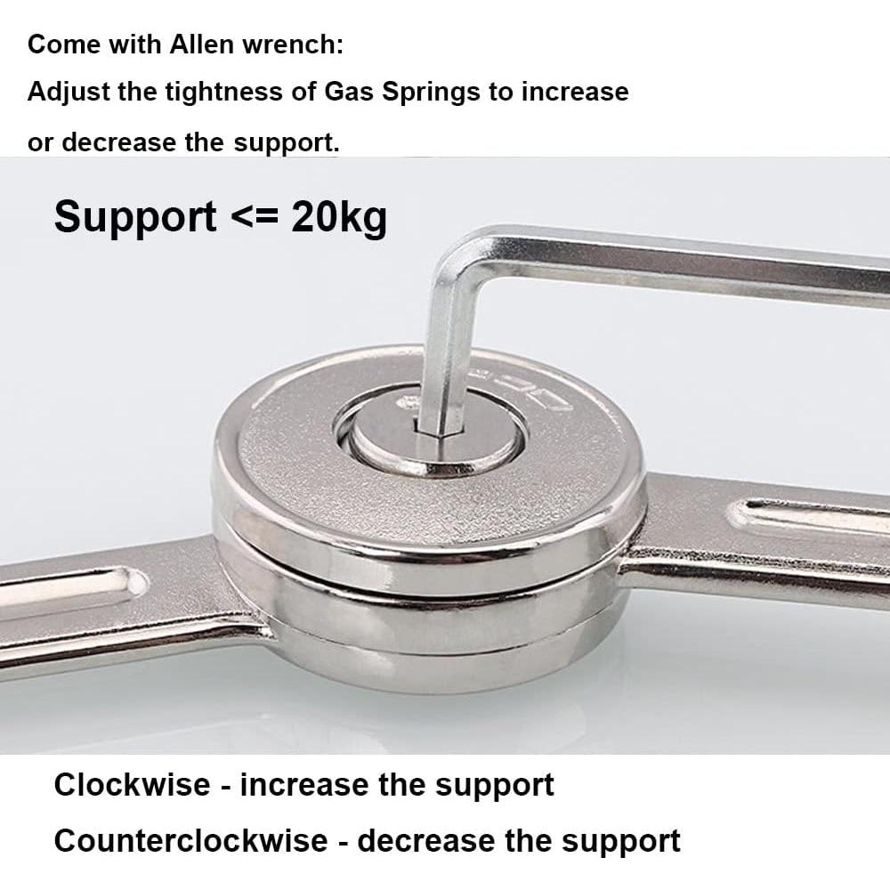 Soporte de Bisagra de Puerta Qrity - 2 Piezas - 20kg - Ajustable