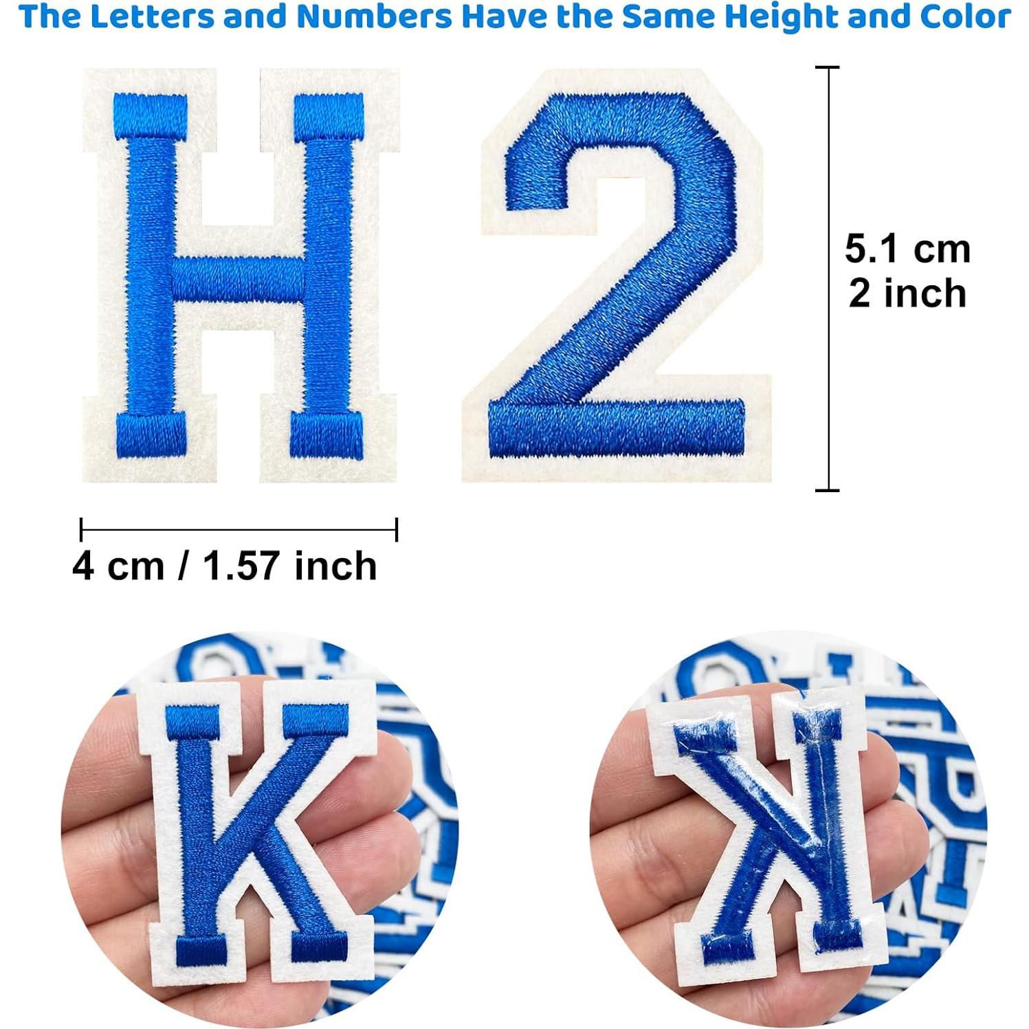 Parche de Números Planchar Jongdari 30 Pcs Negro 5.19x3.81 cm