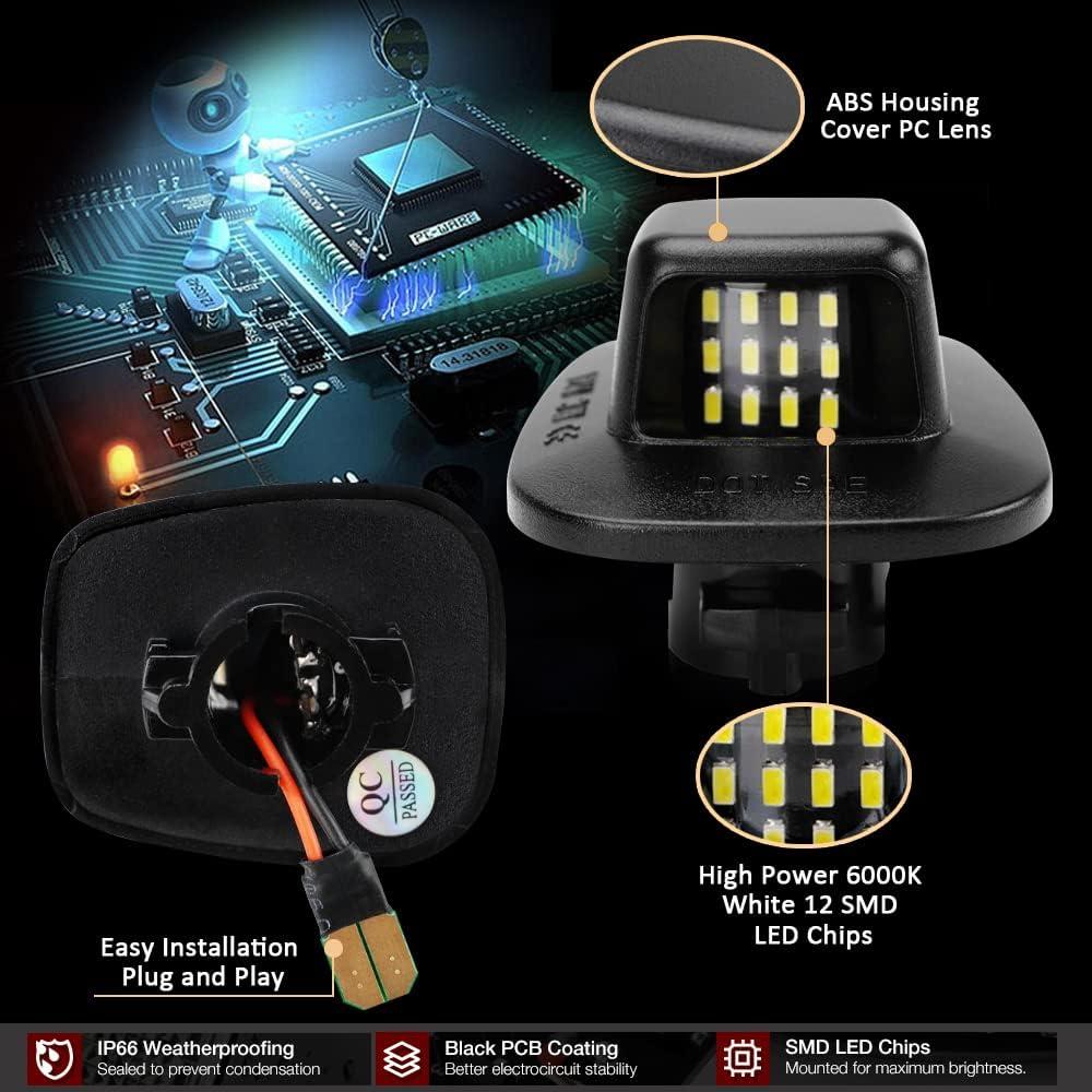 Luz LED de Placa de Matrícula D-Lumina para Chevy GMC 1988-2000