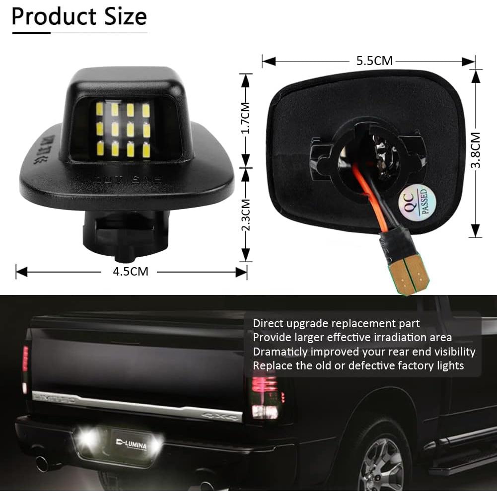 Luz LED de Placa de Matrícula D-Lumina para Chevy GMC 1988-2000