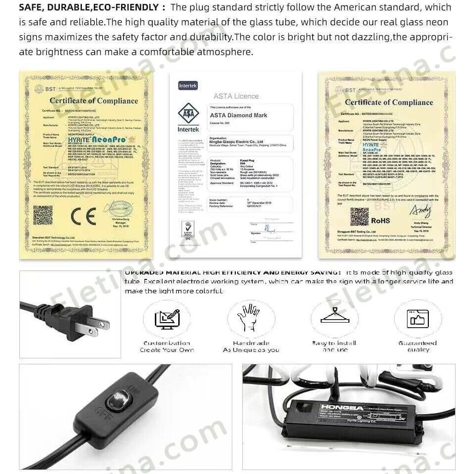 Cartel de Neón Bob's Big Boy Burger 61x51 cm Decoración