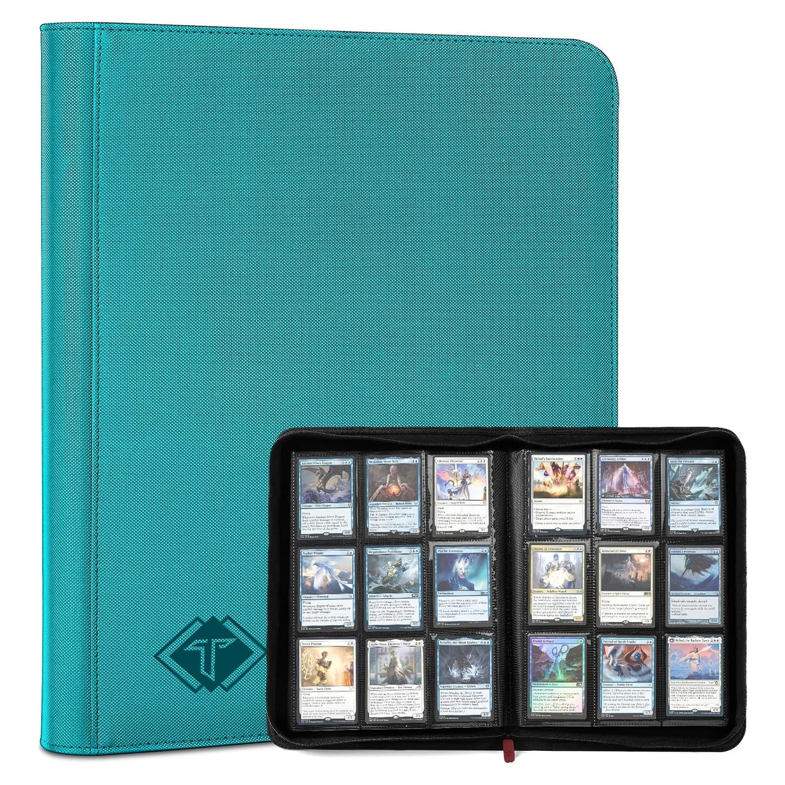 Álbum de Tarjetas TiopLior 432 Bolsillos Verde Azulado