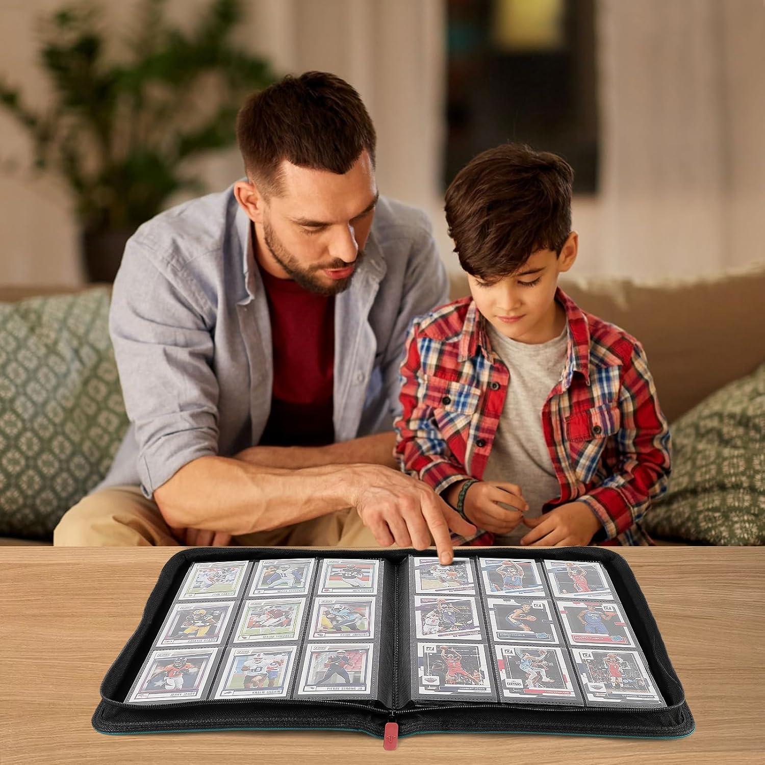 Álbum de Tarjetas TiopLior 432 Bolsillos Verde Azulado