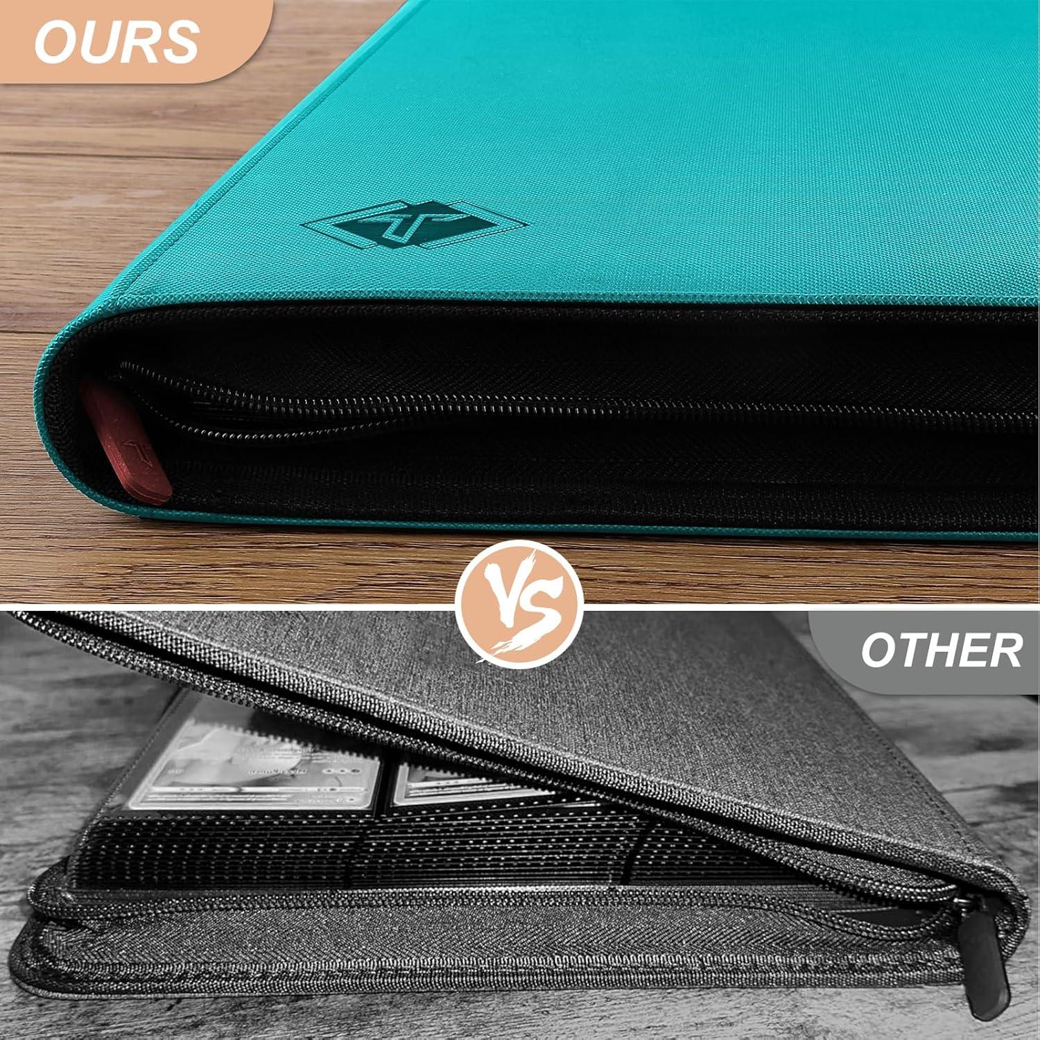 Álbum de Tarjetas TiopLior 432 Bolsillos Verde Azulado