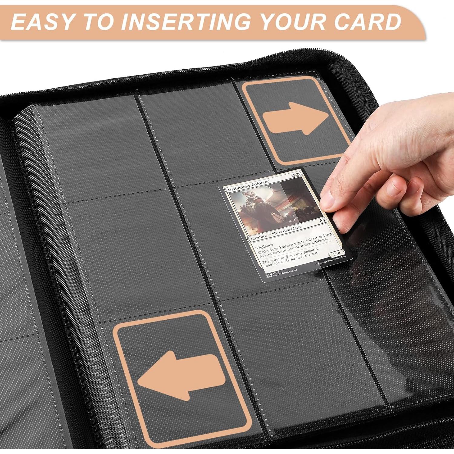 Carpeta de Cartas TiopLior 9 Bolsillos Rojo 432 Espacios