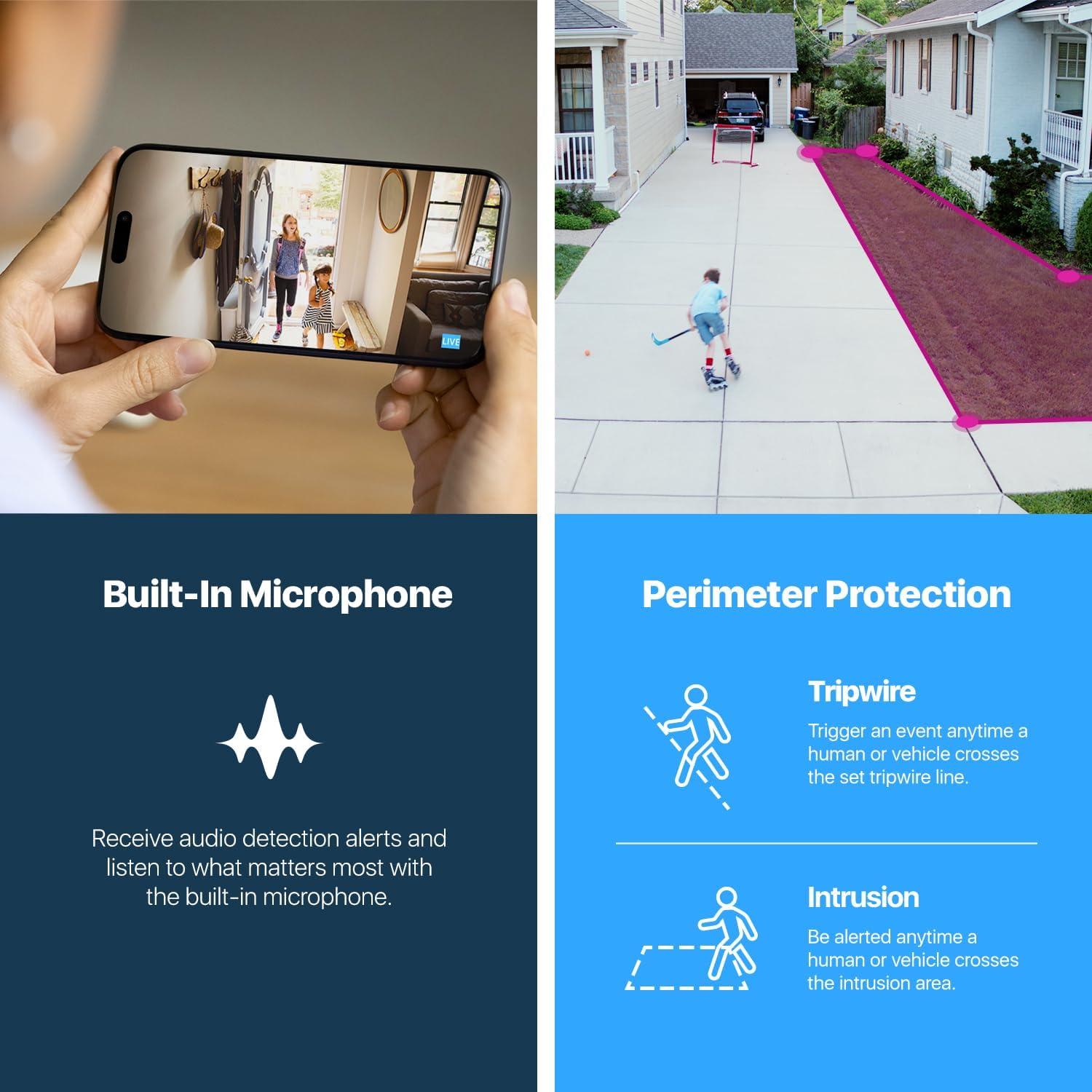 Cámara IP Dome Amcrest UltraHD 4K 8MP Visión Nocturna 30m