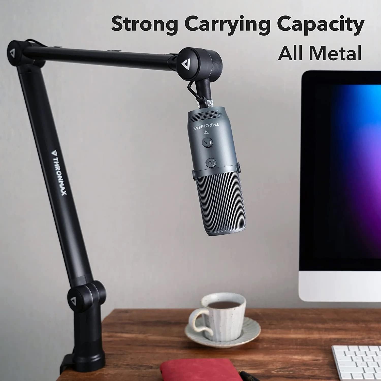 Soporte de Micrófono Boom Arm THRONMAX S3 Ajustable 360°