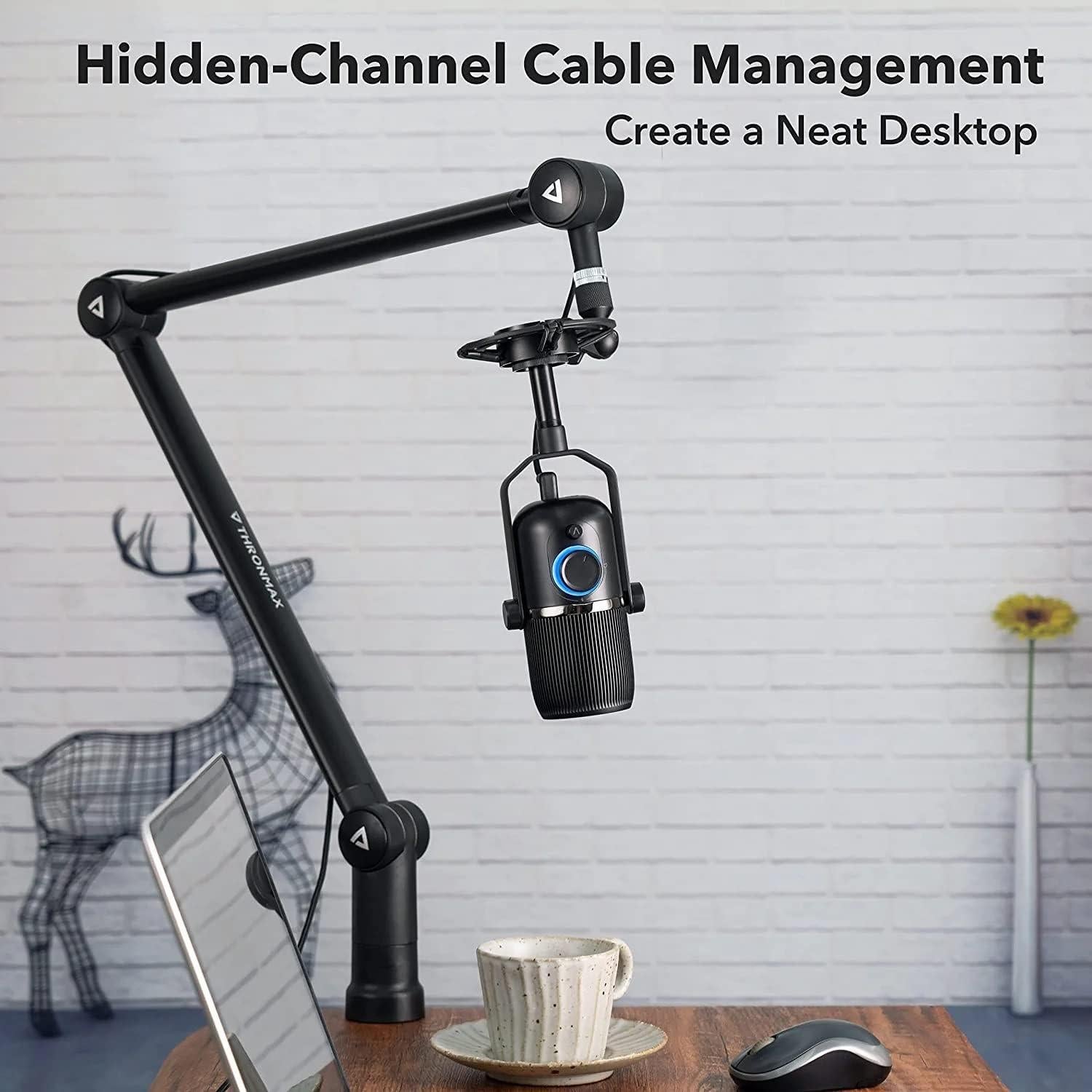 Soporte de Micrófono Boom Arm THRONMAX S3 Ajustable 360°