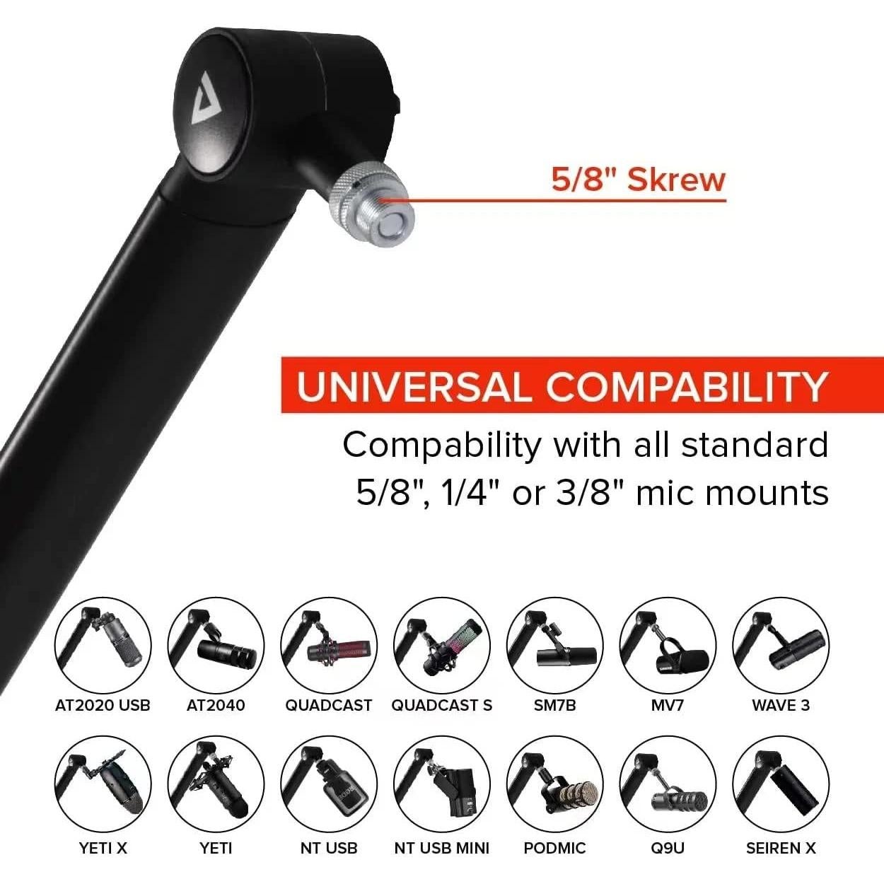 Soporte de Micrófono Boom Arm THRONMAX S3 Ajustable 360°