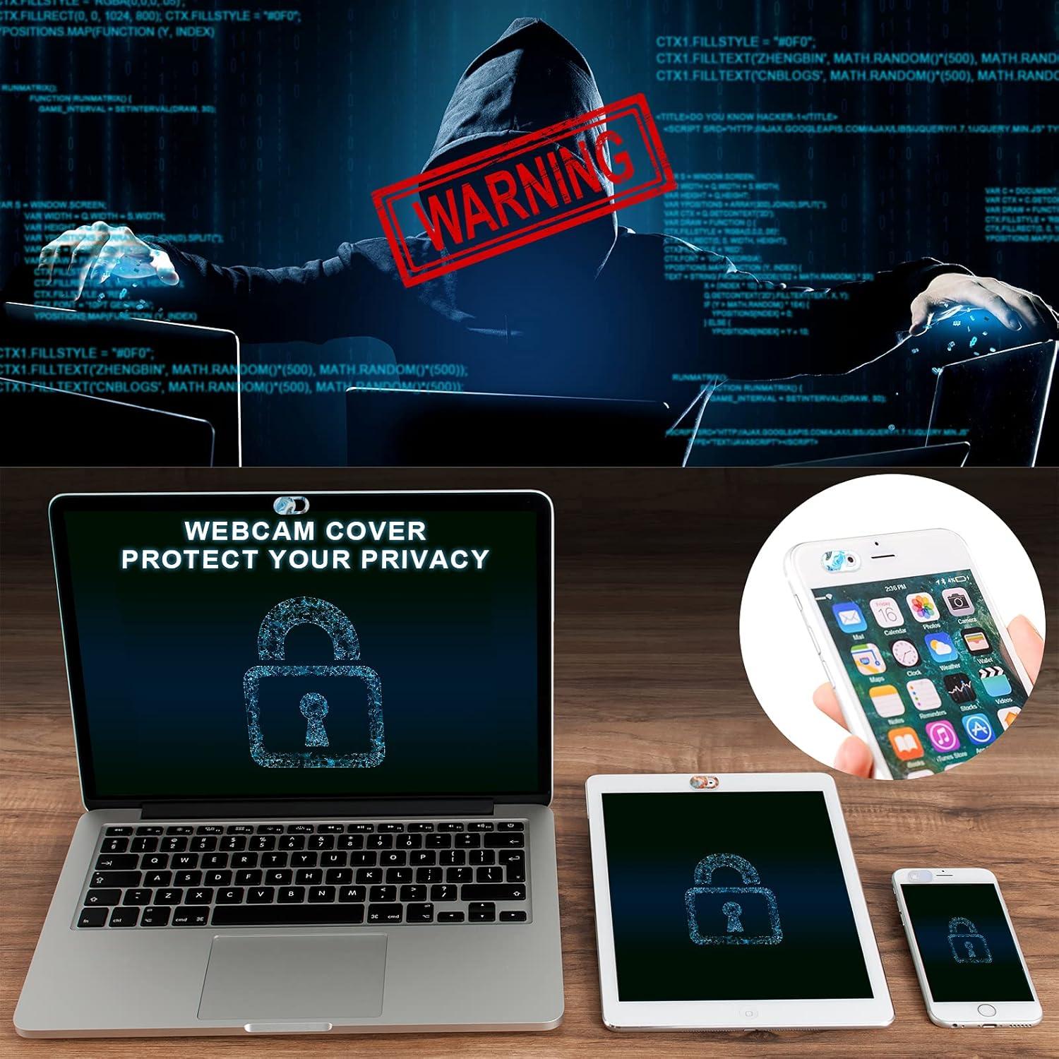 Cubierta Deslizante para Webcam Leadiy - 3 Piezas Mármol