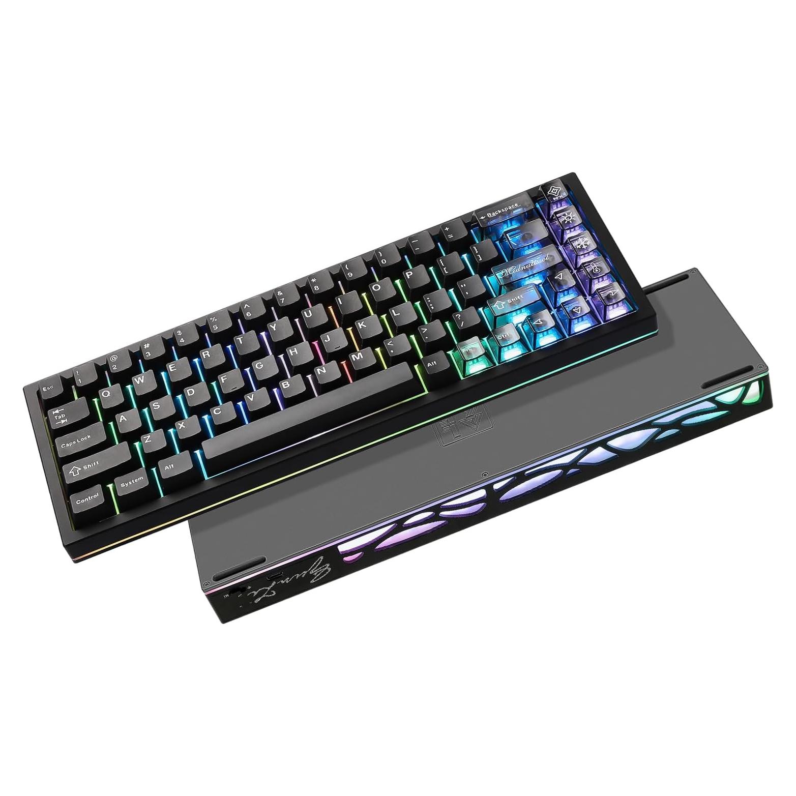 Teclado Mecánico Inalámbrico YUNZII AL65 RGB 60% Aluminio