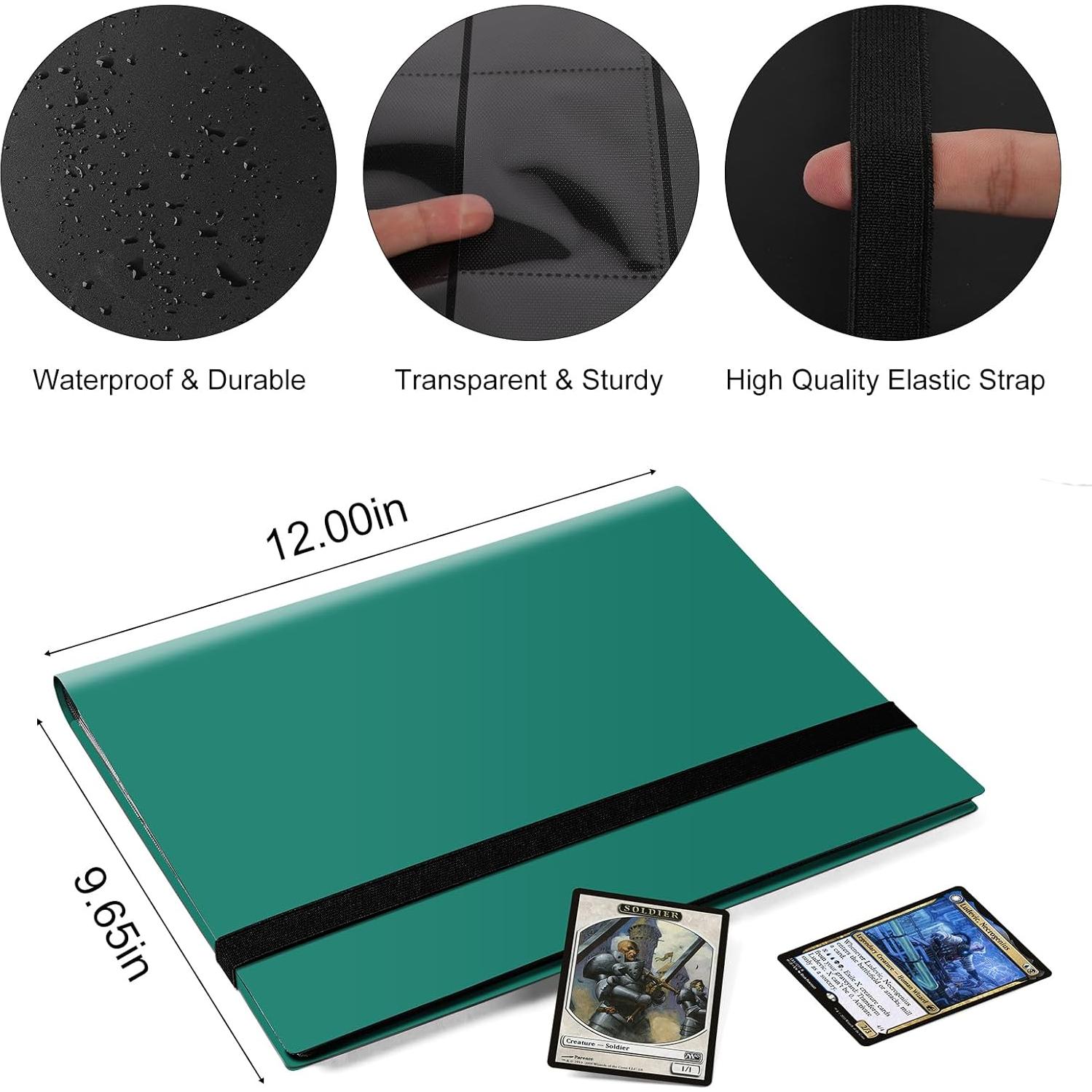 Carpeta de Tarjetas TiopLior 360 Bolsillos Verde