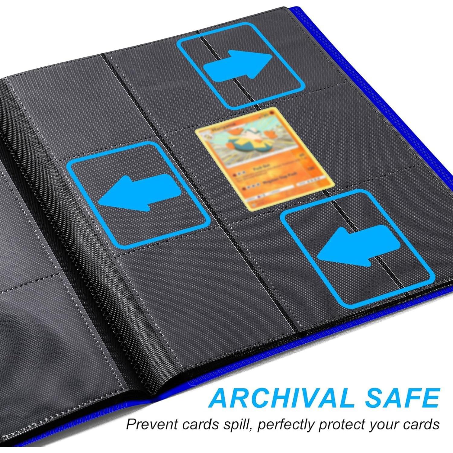 Álbum TiopLior 360 Bolsillos para Tarjetas de Comercio Azul