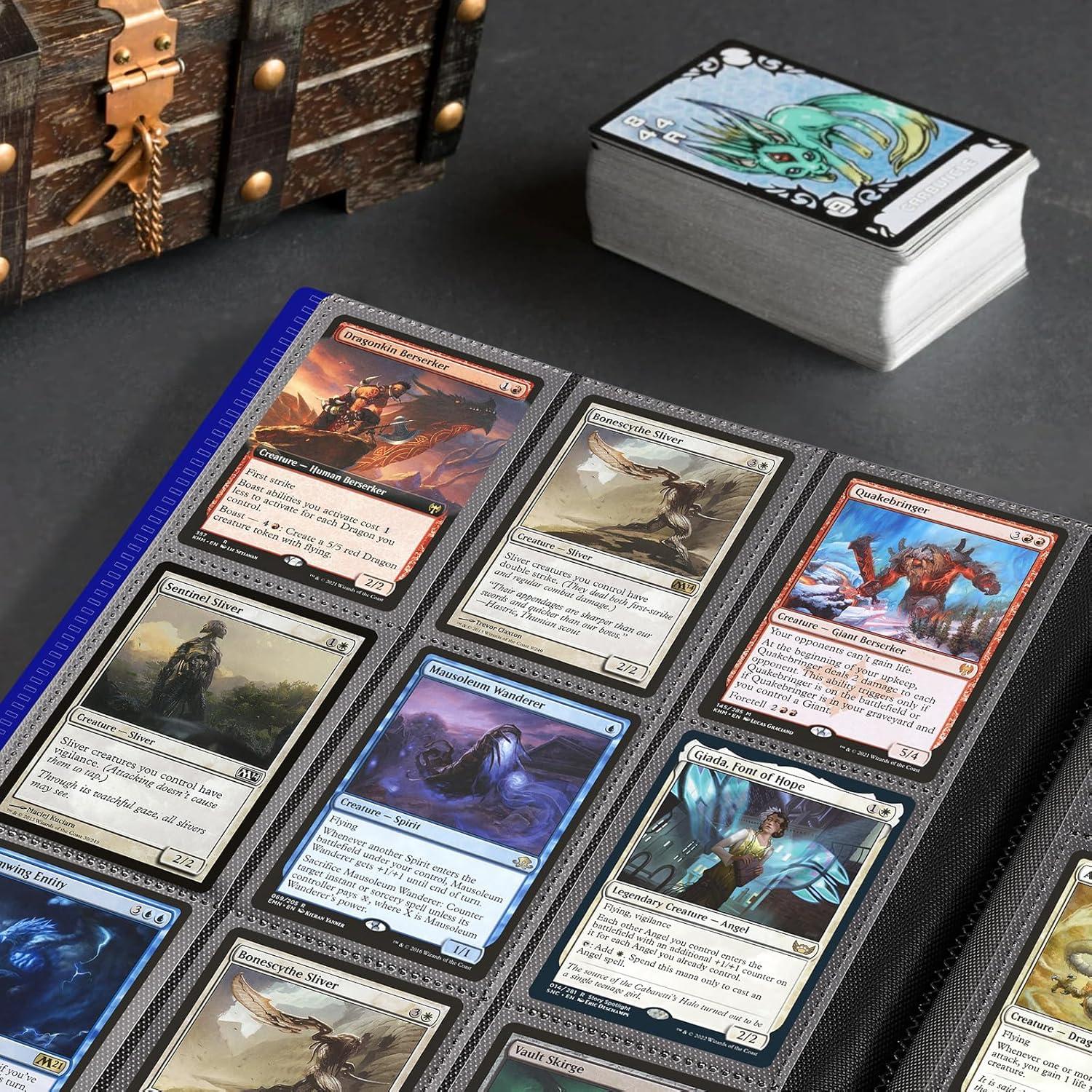 Álbum TiopLior 360 Bolsillos para Tarjetas de Comercio Azul